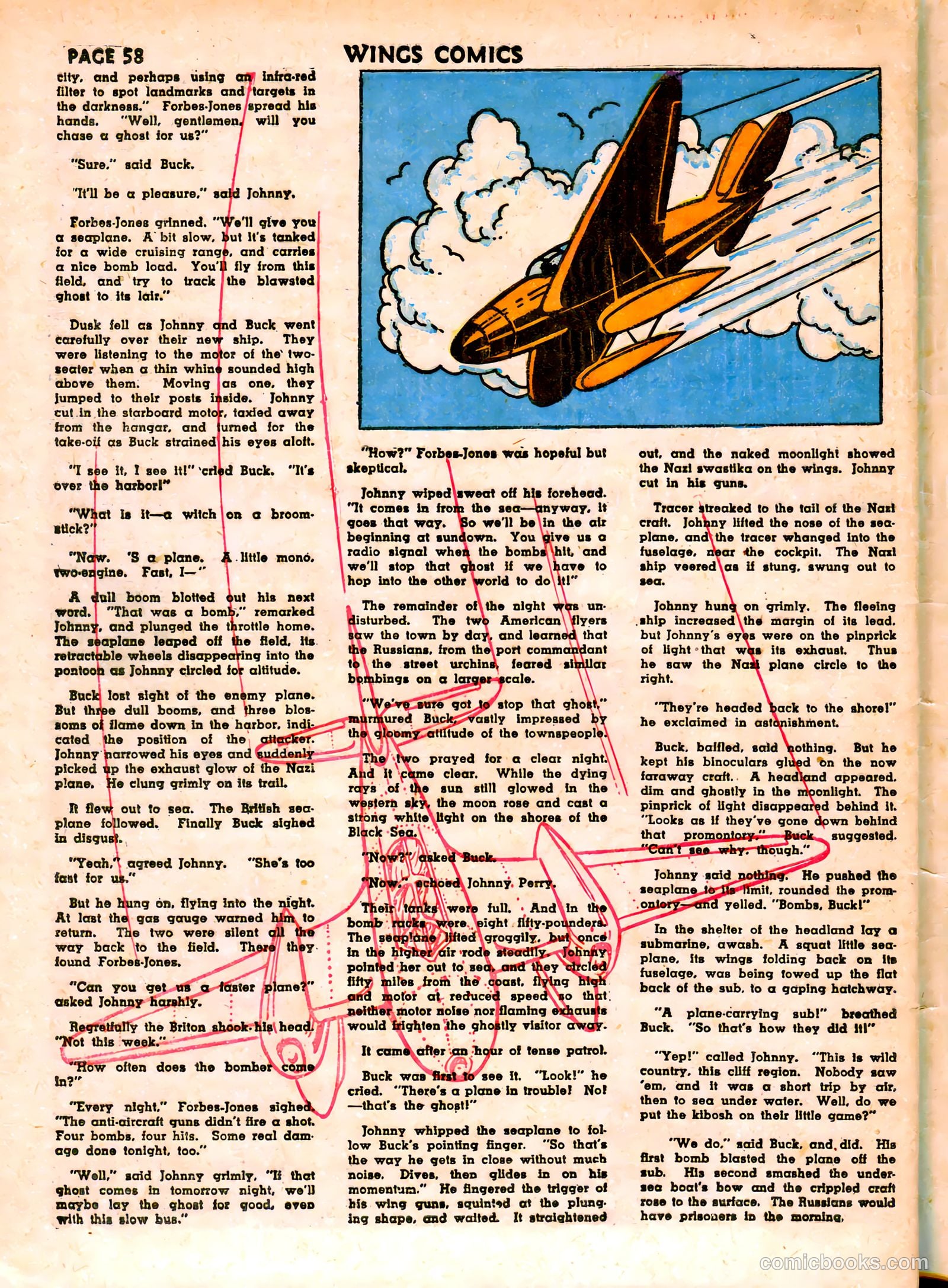 Wings Comics #19 — page 61 of 68