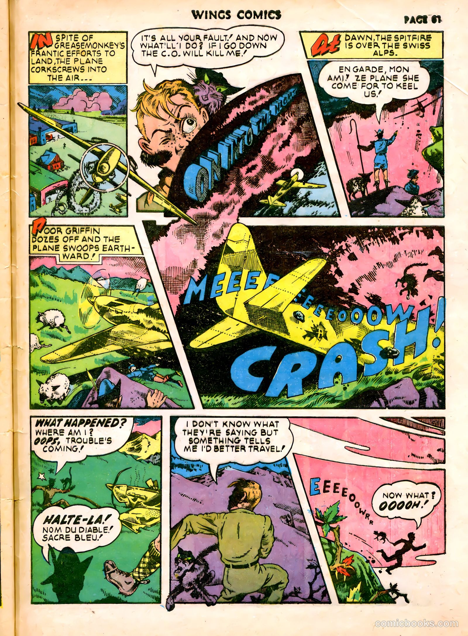 Wings Comics #19 — page 64 of 68