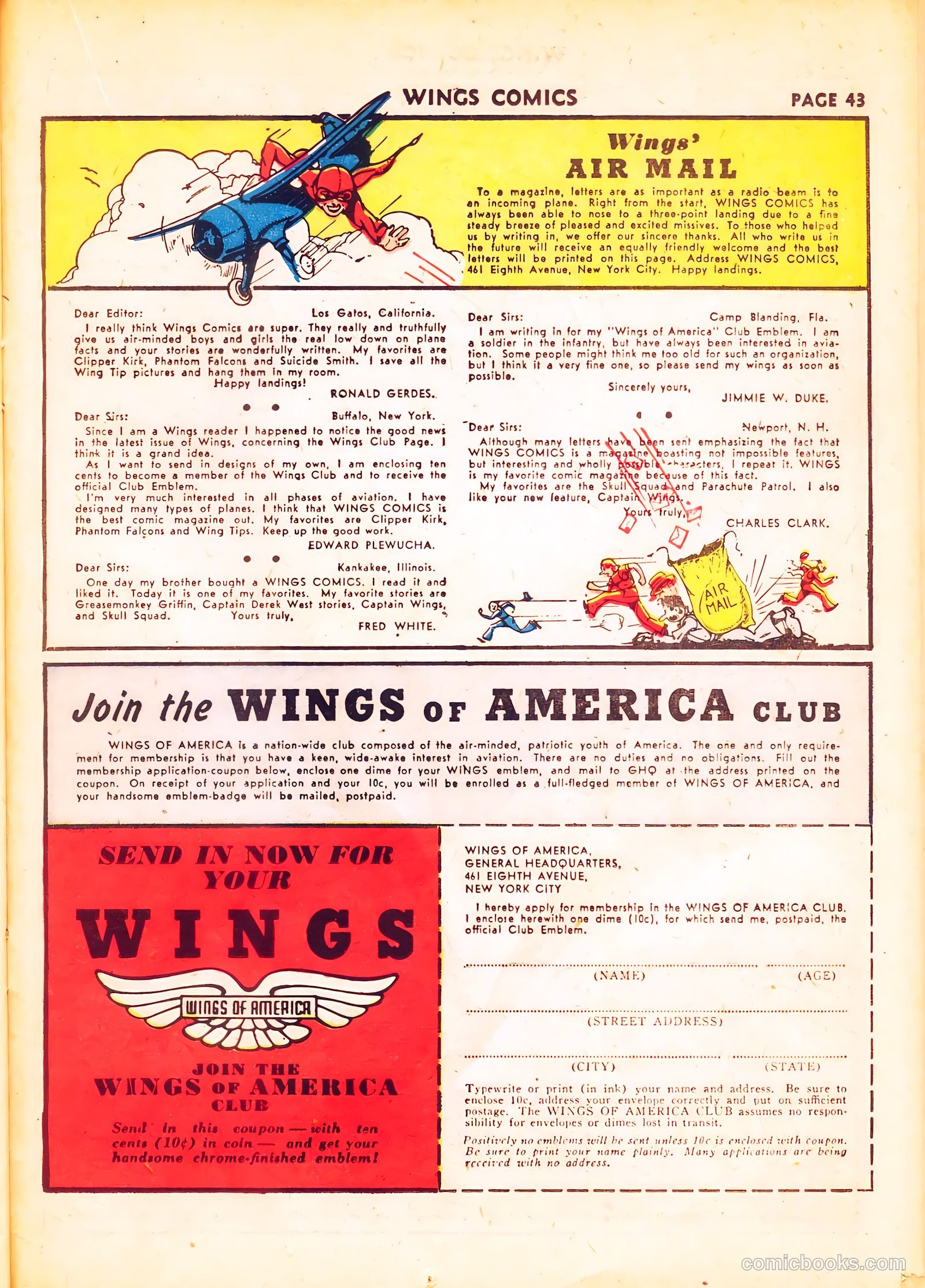 Wings Comics #20 — page 45 of 68