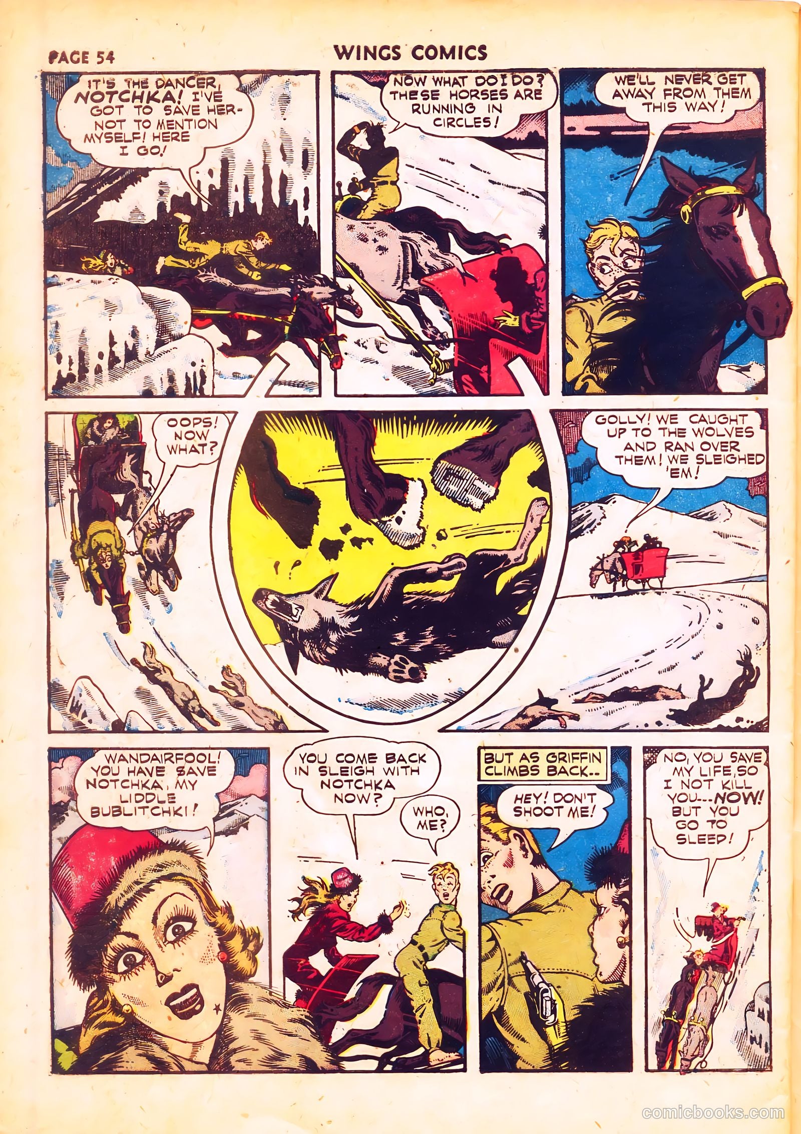 Wings Comics #20 — page 56 of 68