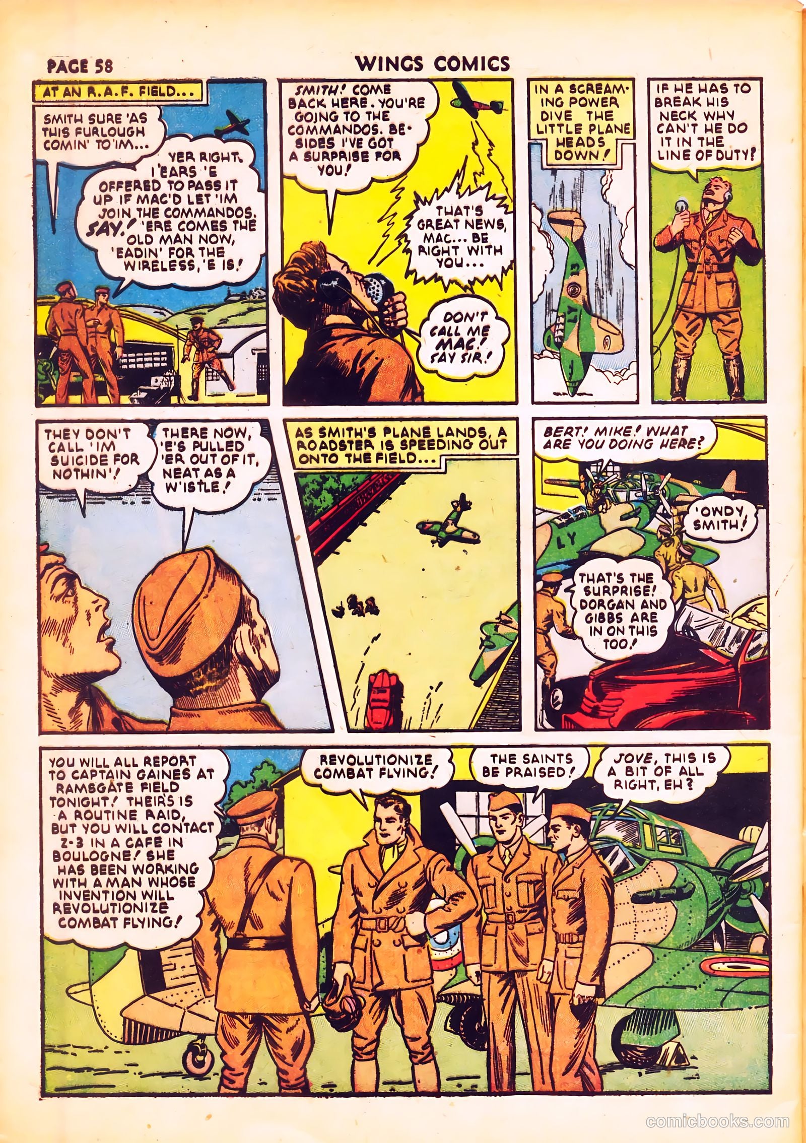 Wings Comics #20 — page 60 of 68