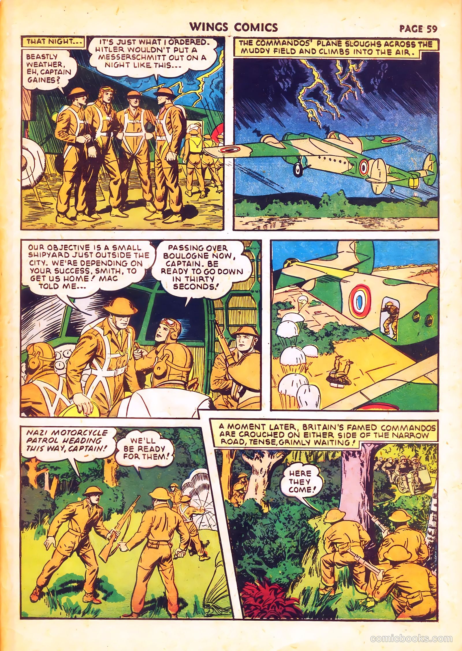 Wings Comics #20 — page 61 of 68