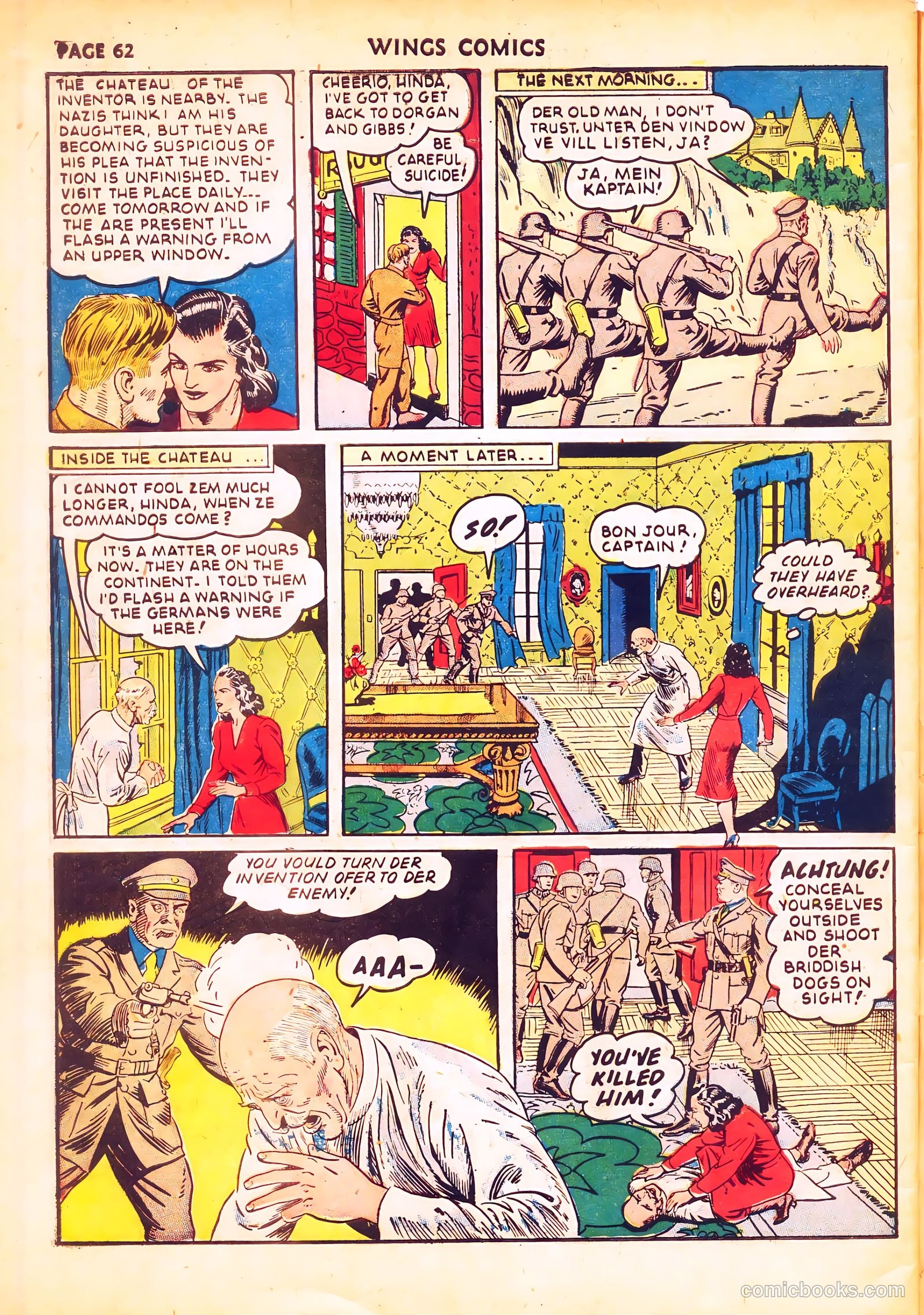 Wings Comics #20 — page 64 of 68