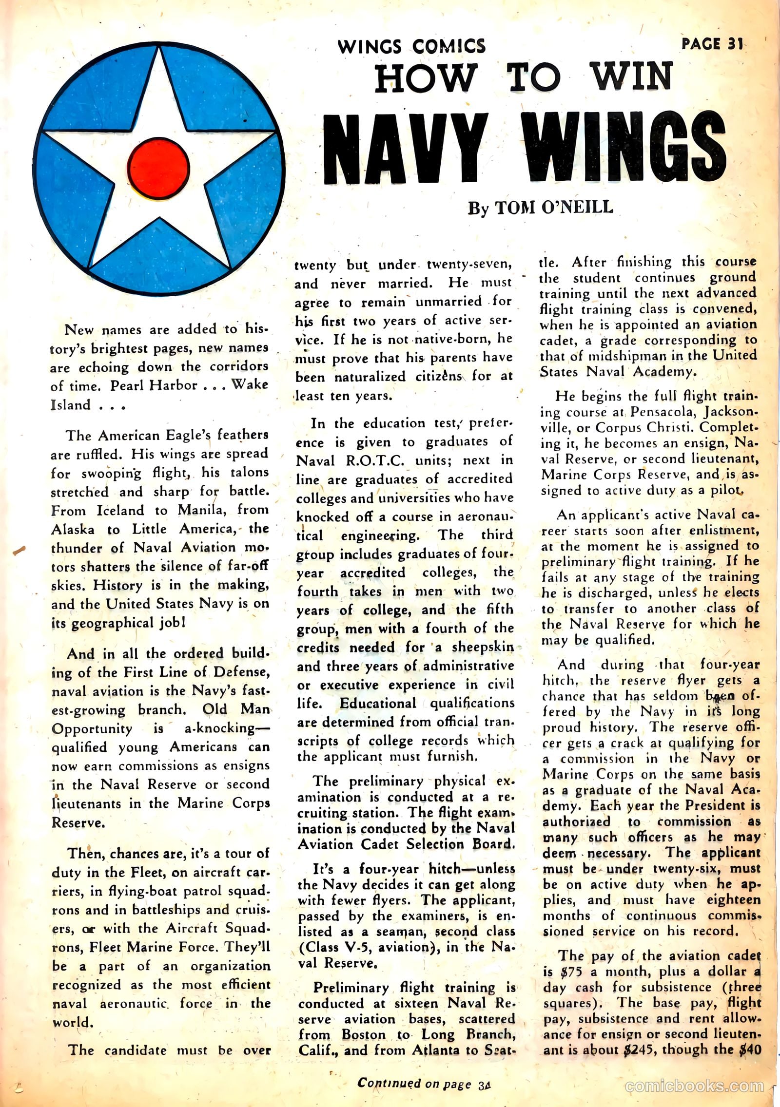 Wings Comics #21 — page 33 of 68