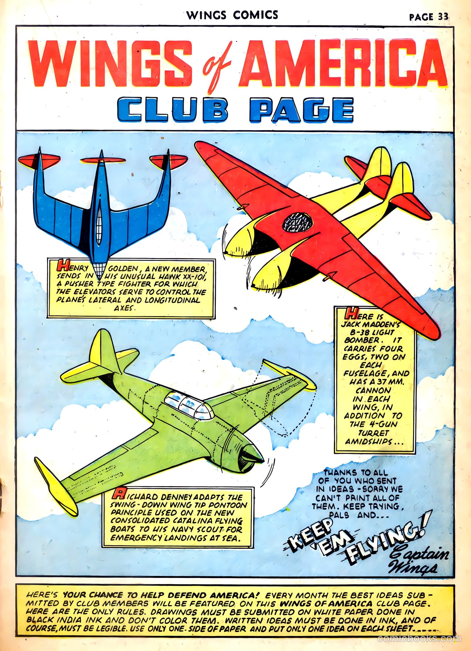 Wings Comics #21 — page 35 of 68