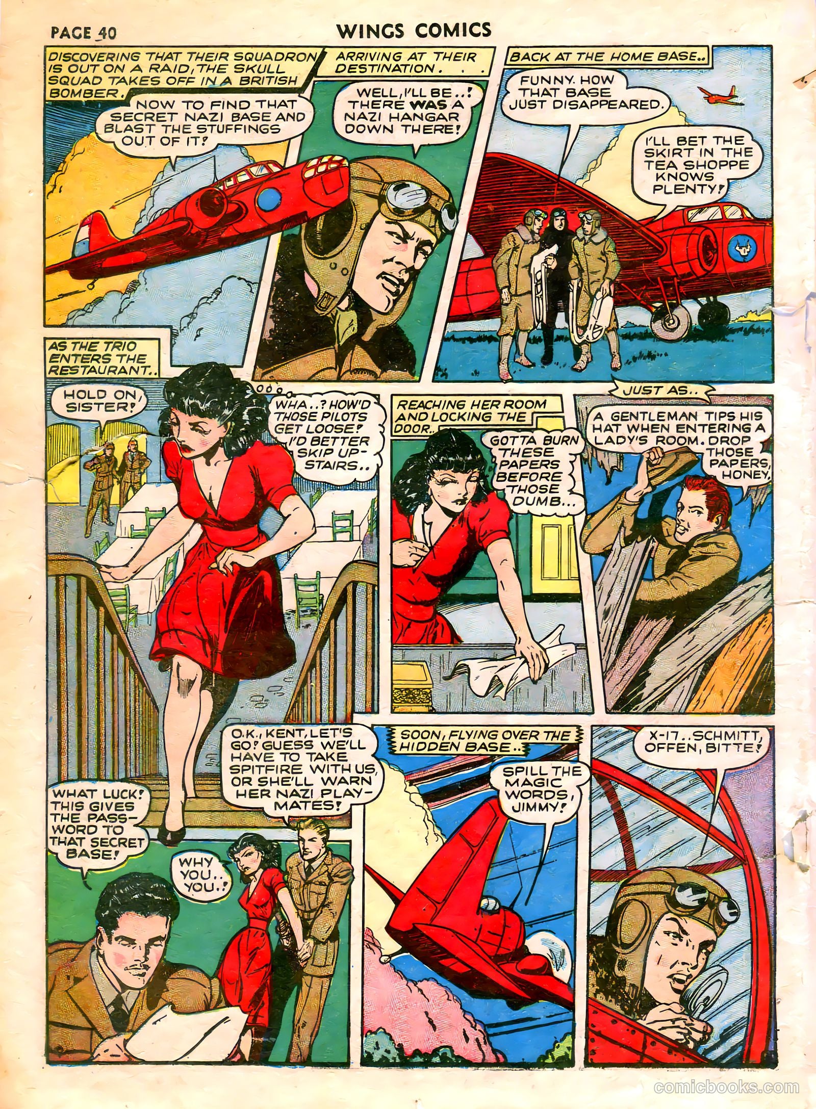 Wings Comics #21 — page 42 of 68