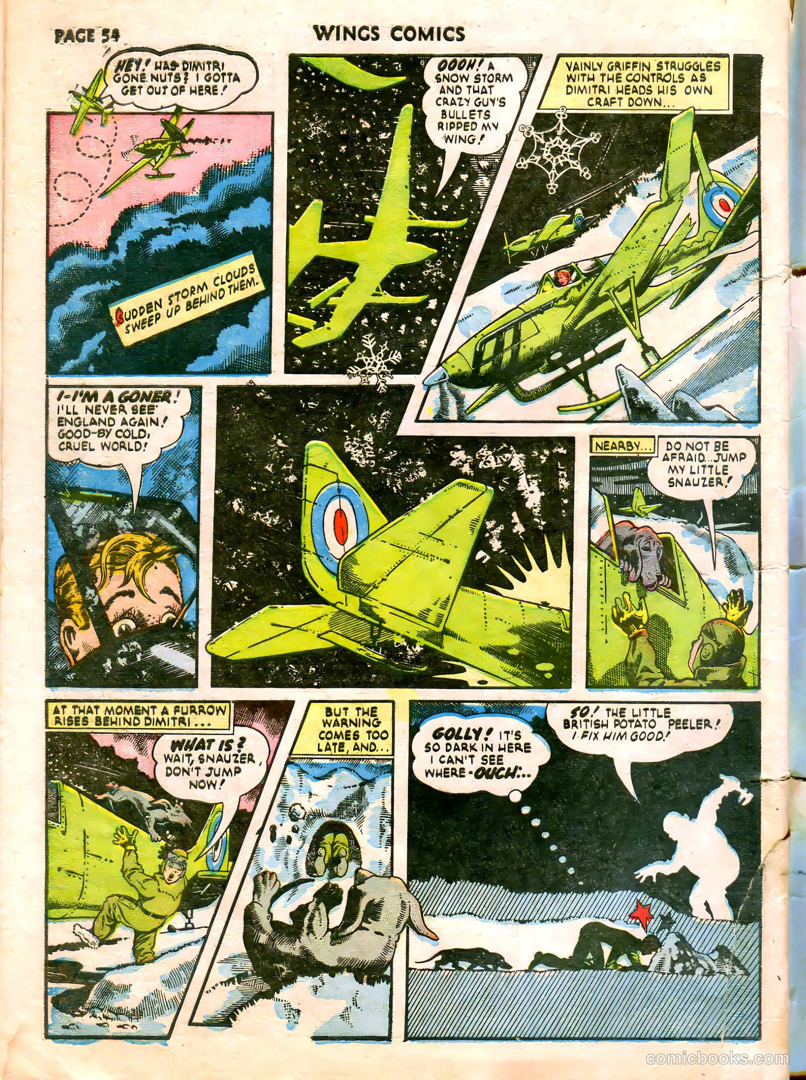 Wings Comics #21 — page 56 of 68