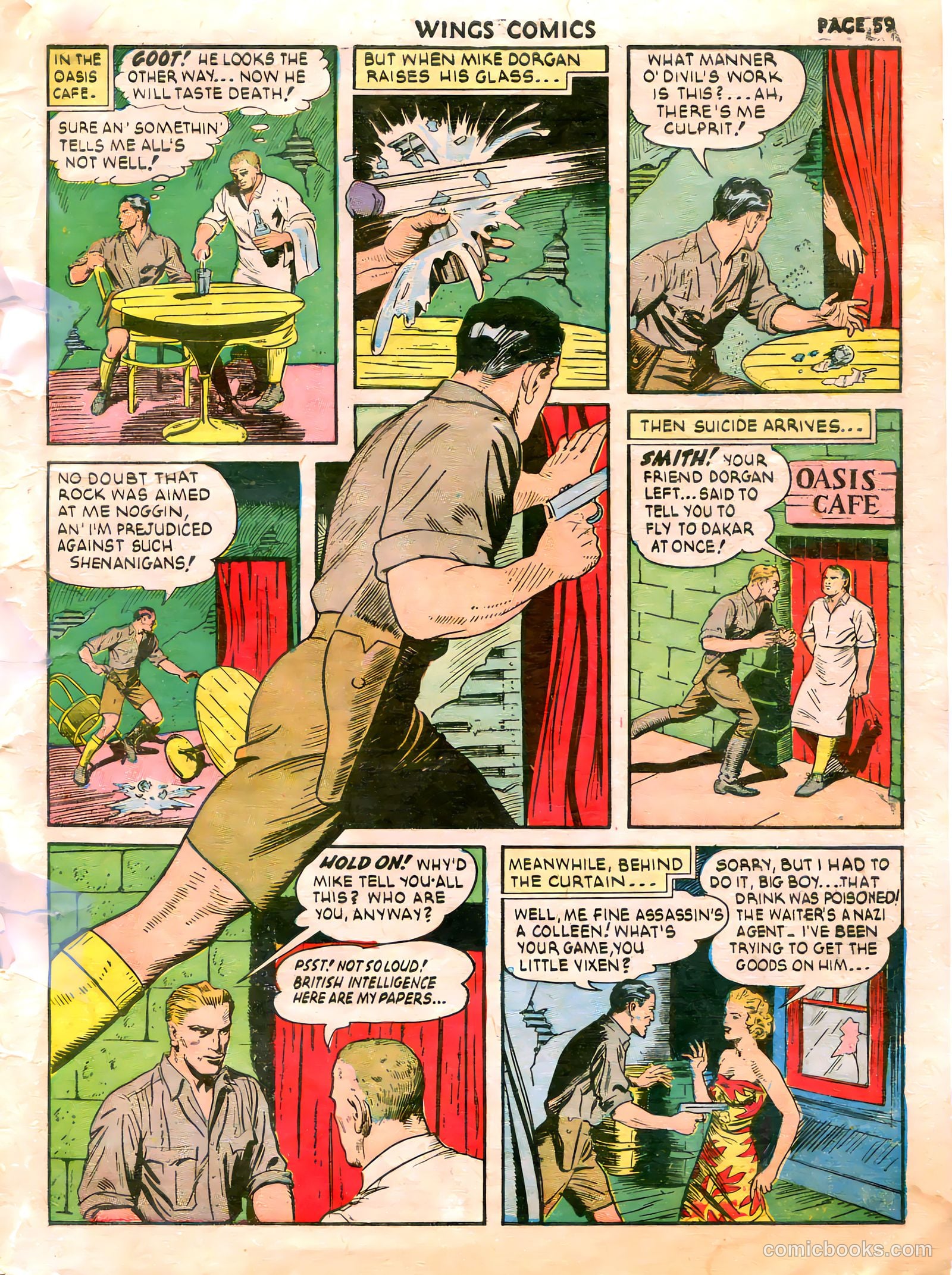Wings Comics #21 — page 61 of 68