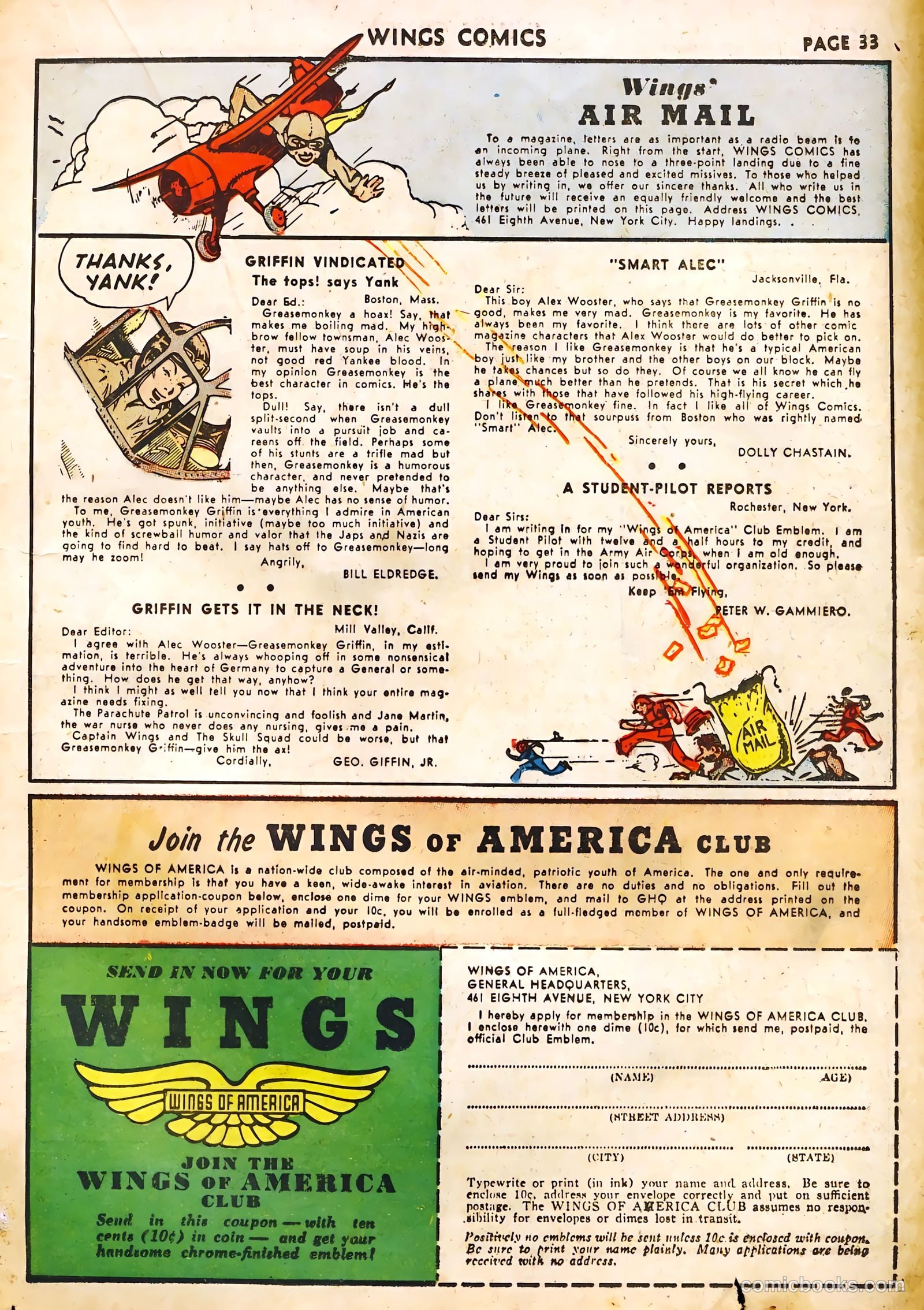 Wings Comics #22 — page 35 of 68