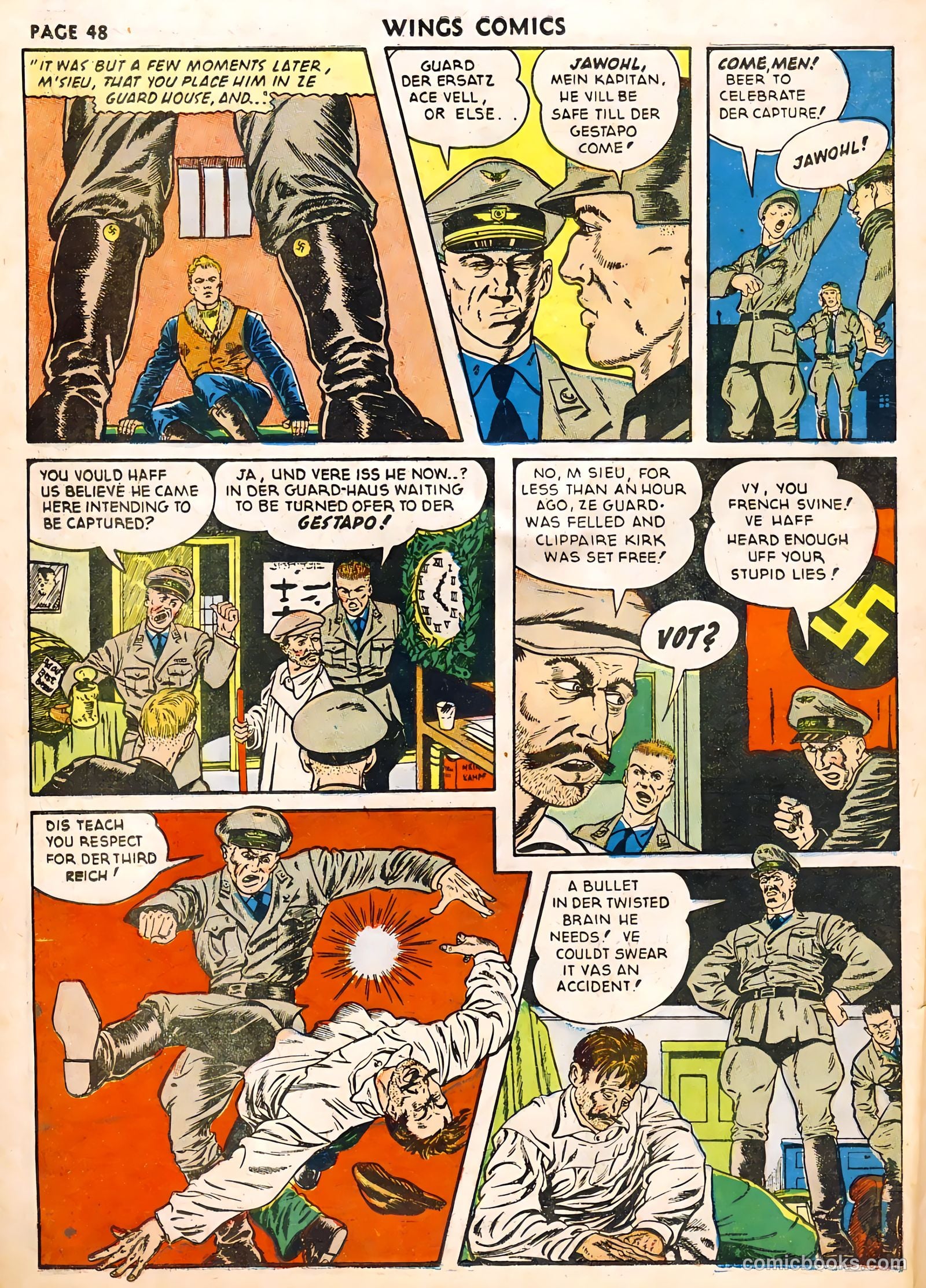 Wings Comics #22 — page 50 of 68