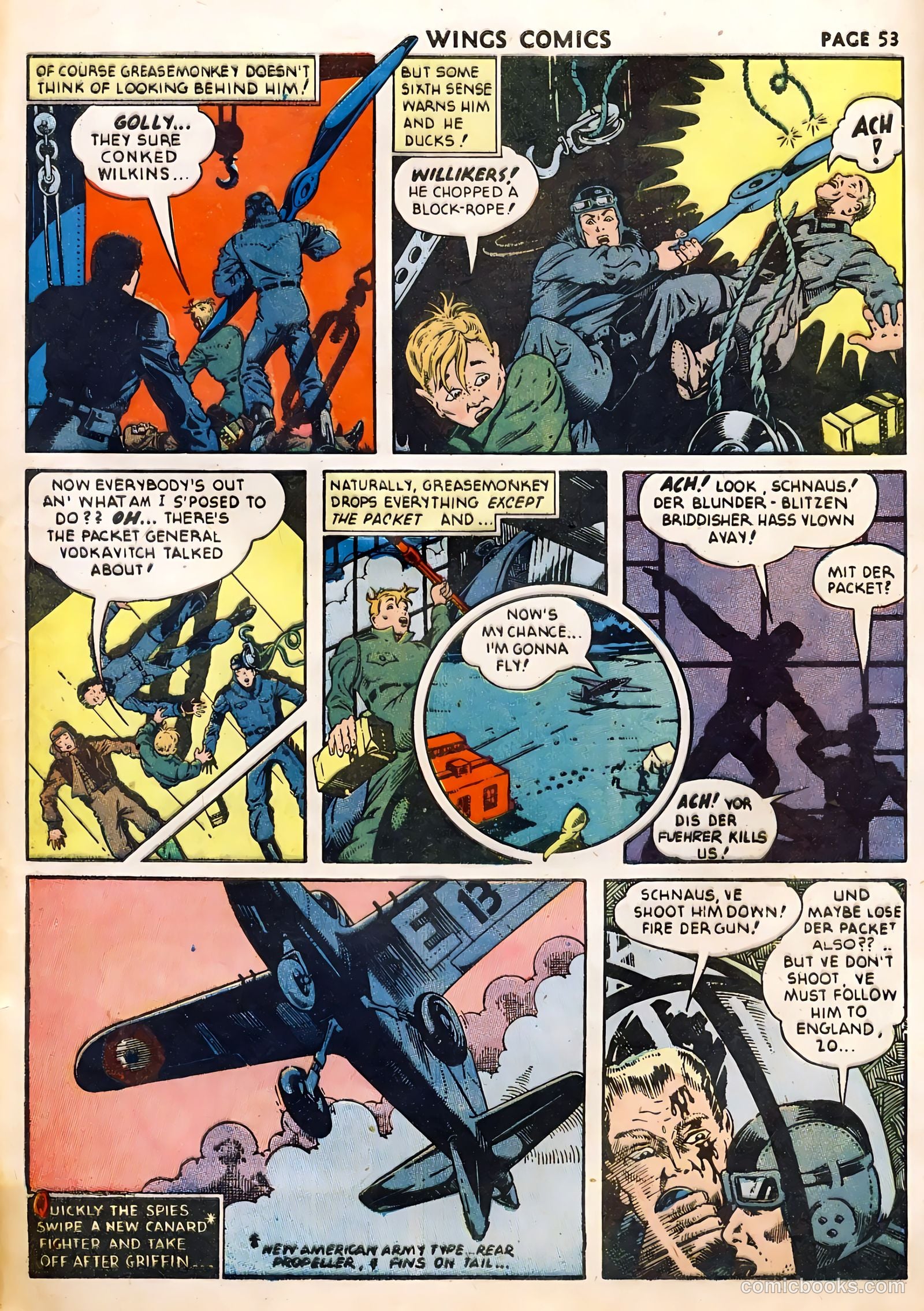 Wings Comics #22 — page 55 of 68