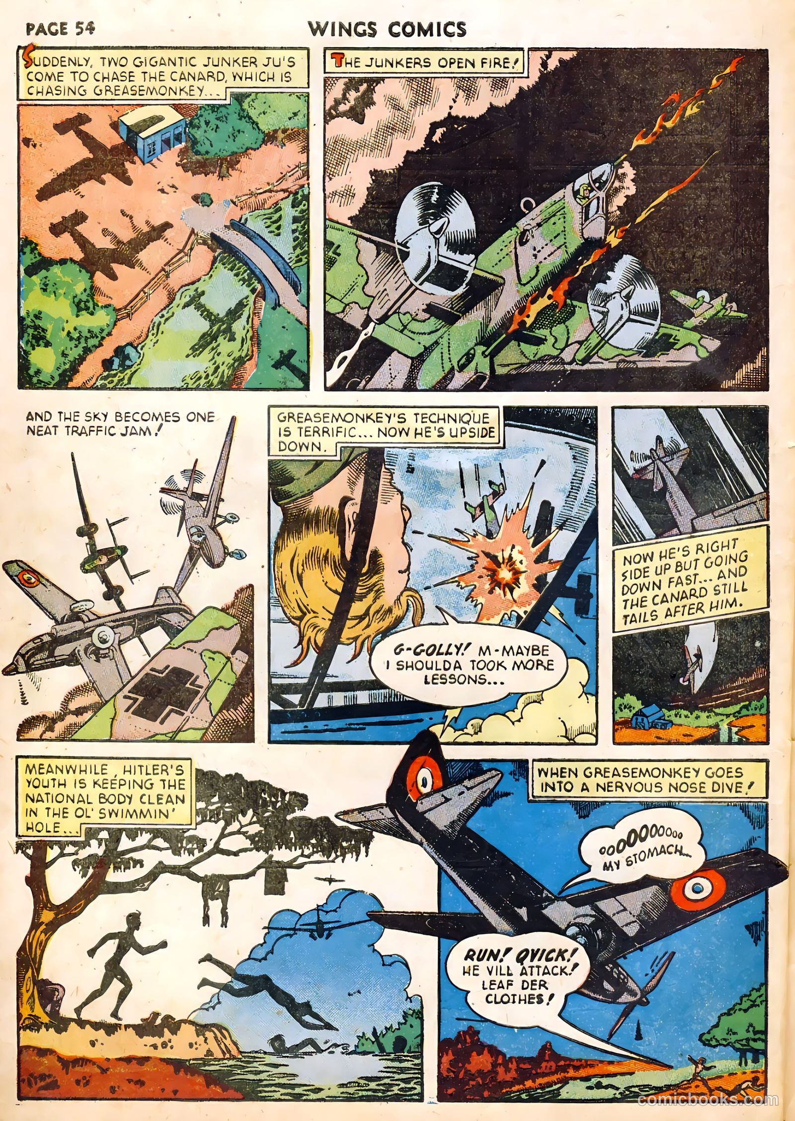 Wings Comics #22 — page 56 of 68