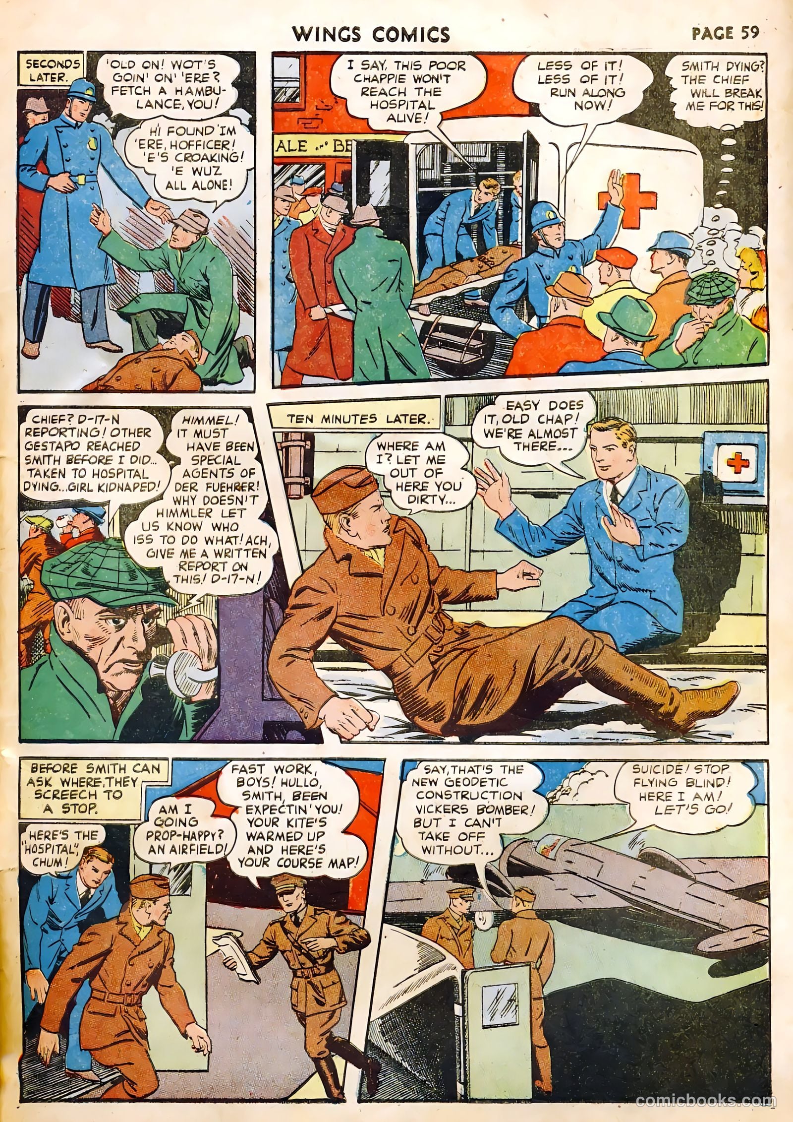Wings Comics #22 — page 61 of 68
