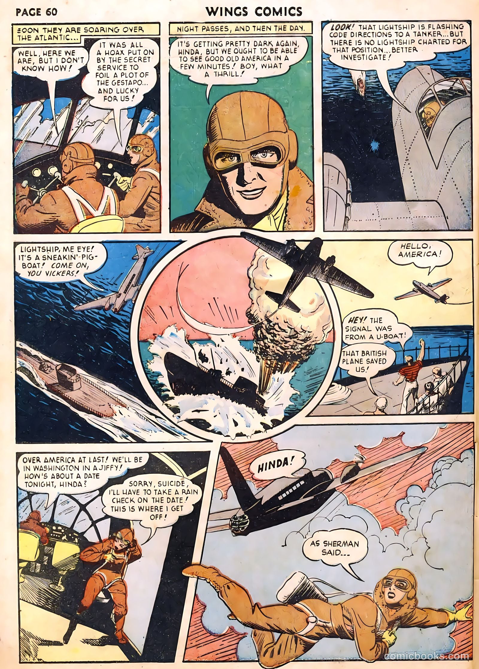 Wings Comics #22 — page 62 of 68