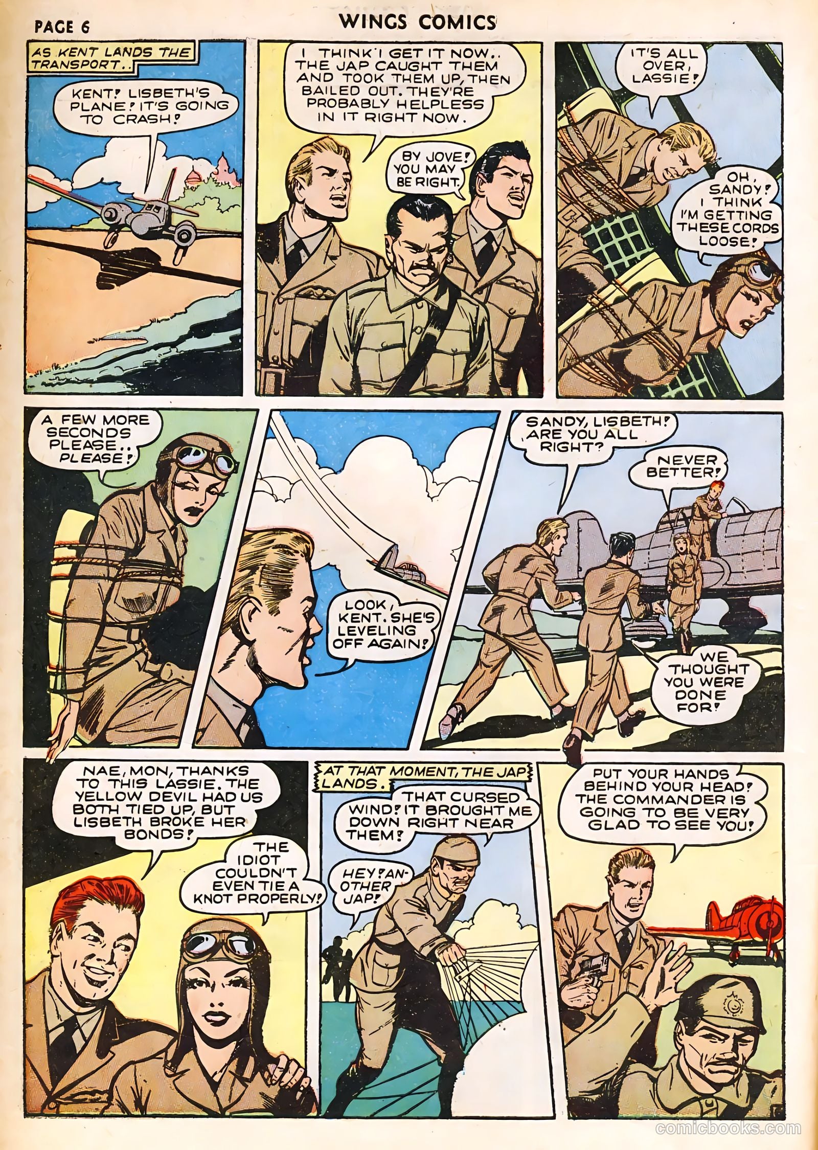 Wings Comics #23 — page 8 of 68