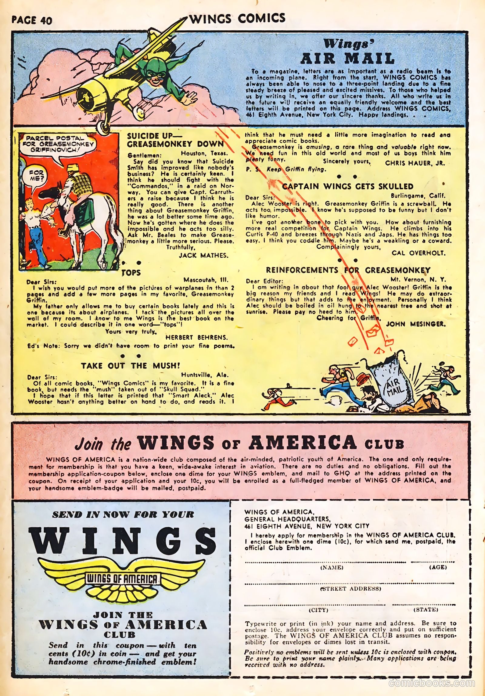 Wings Comics #23 — page 42 of 68