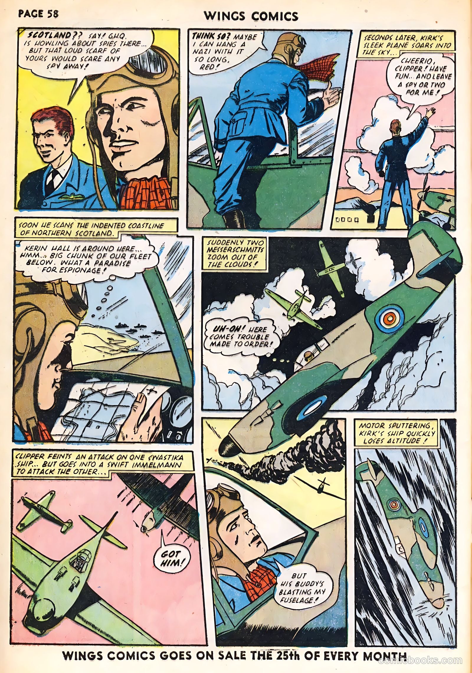 Wings Comics #23 — page 60 of 68