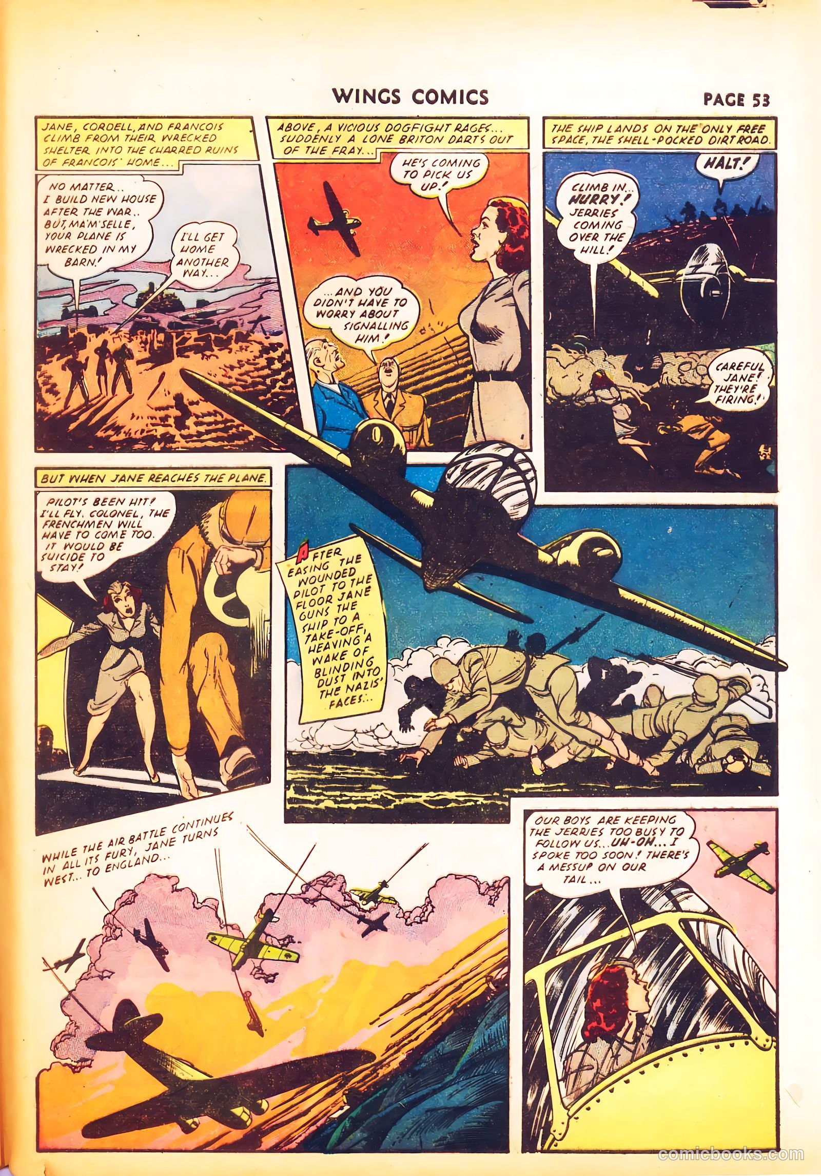 Wings Comics #24 — page 55 of 68