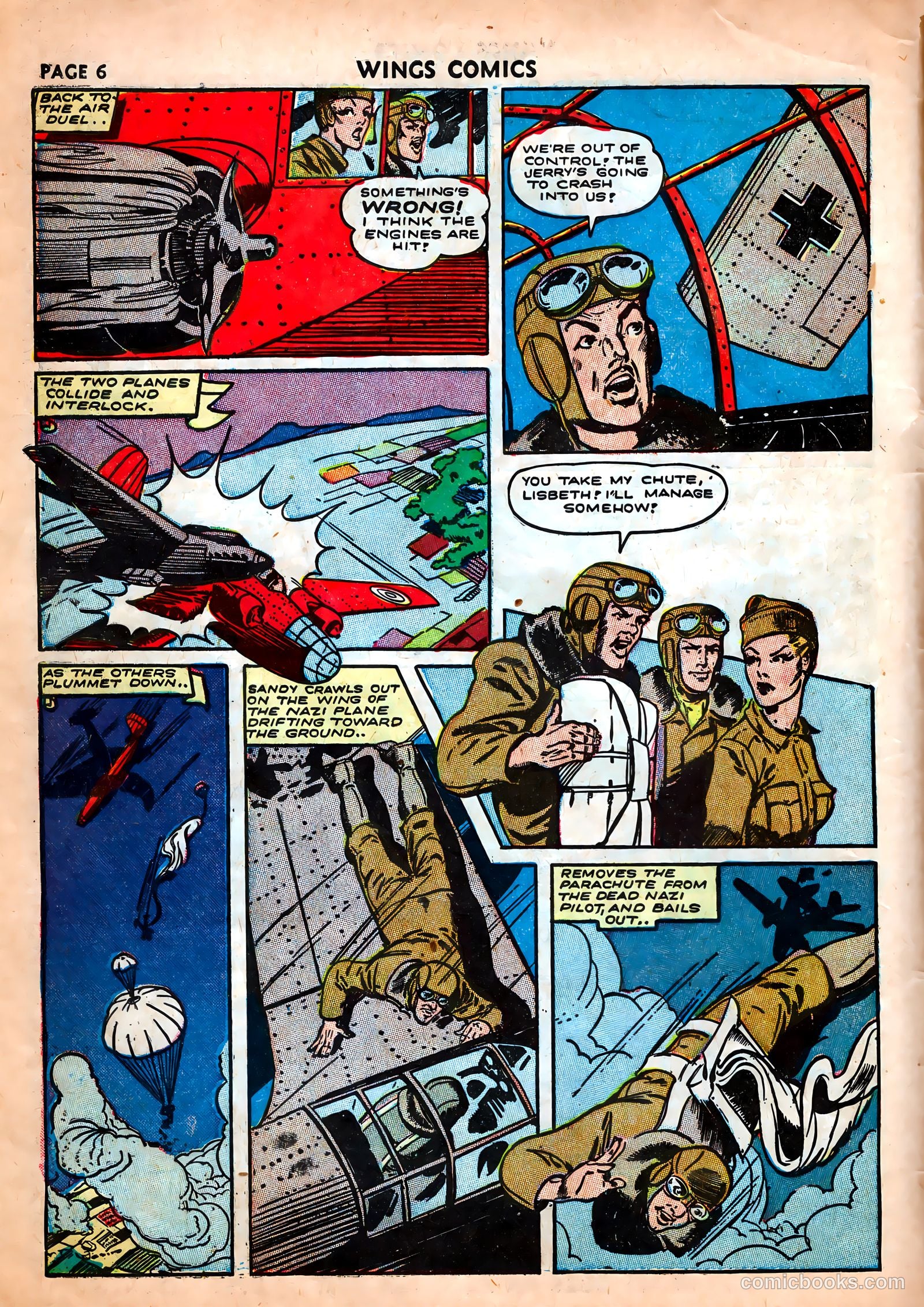 Wings Comics #25 — page 8 of 69
