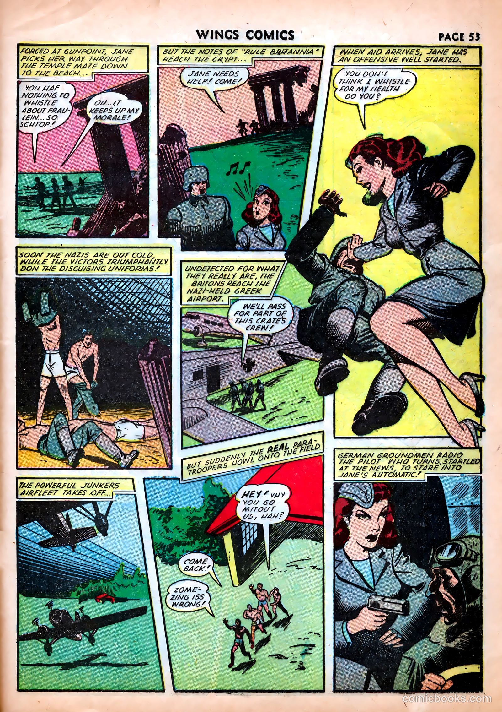 Wings Comics #25 — page 55 of 69
