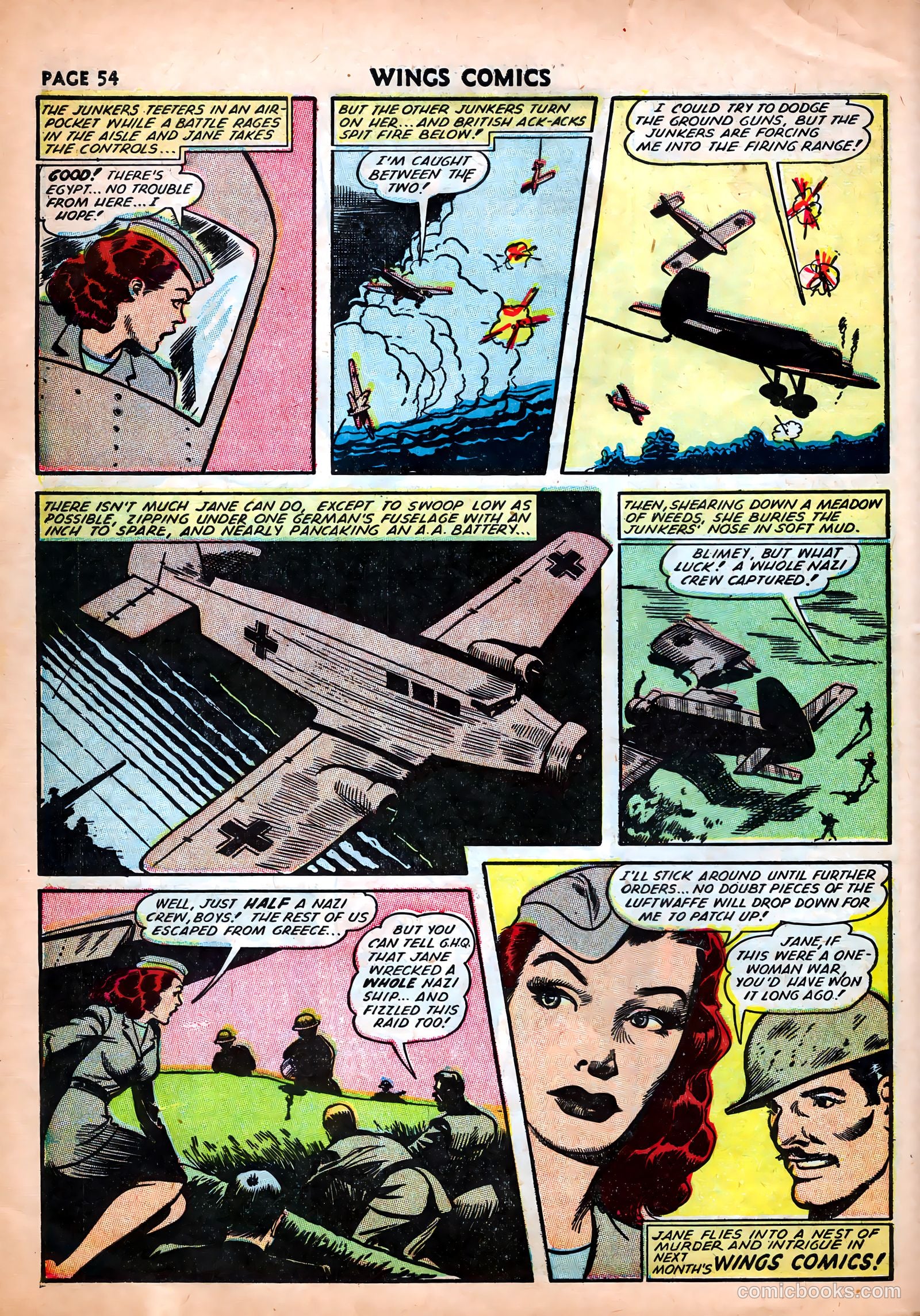 Wings Comics #25 — page 56 of 69
