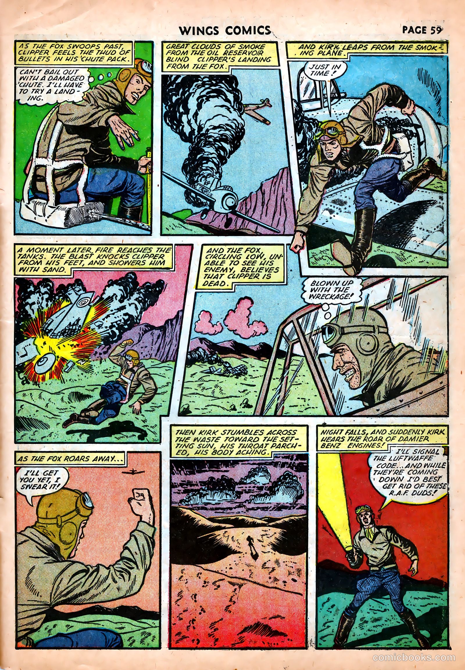 Wings Comics #25 — page 61 of 69