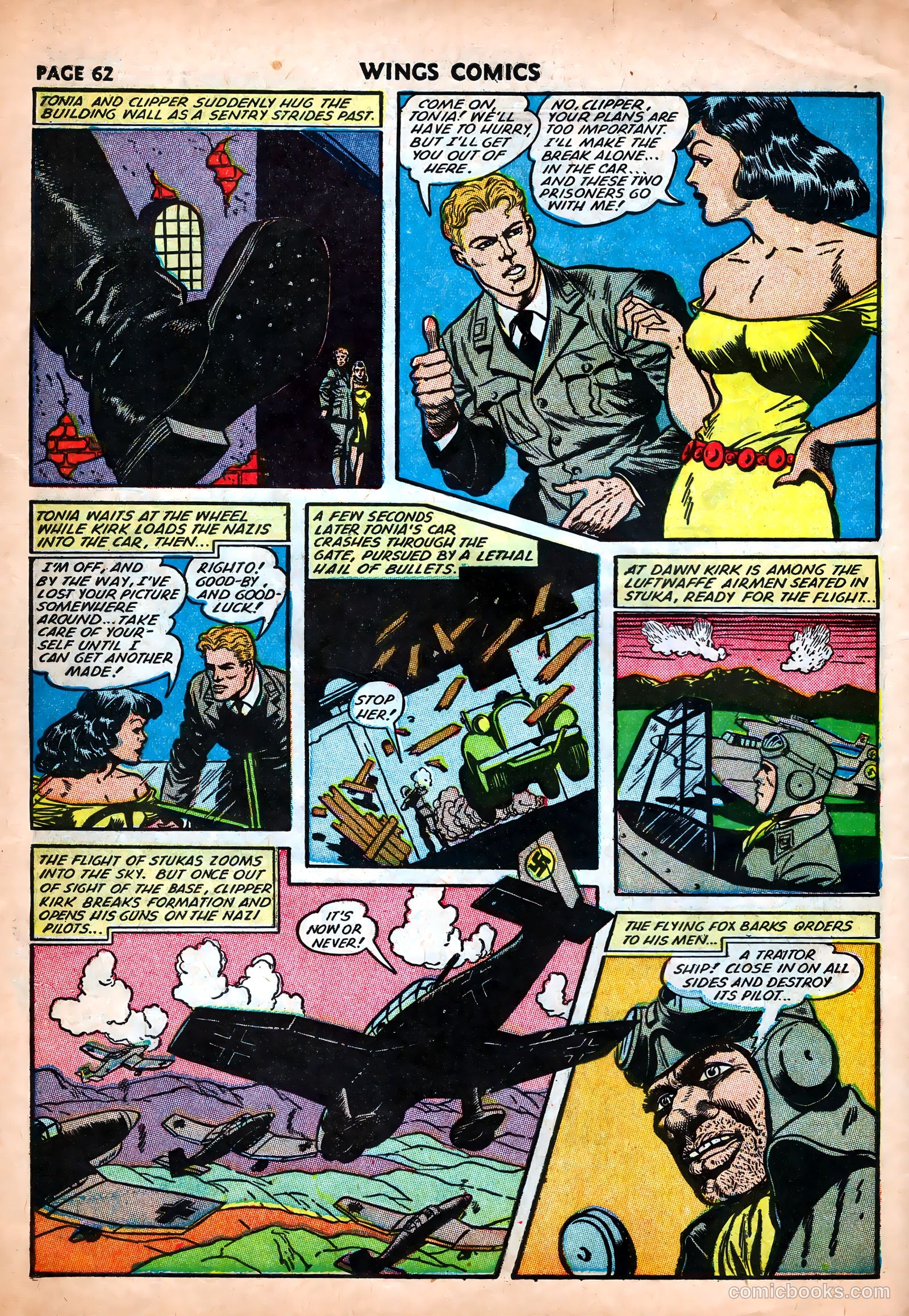 Wings Comics #25 — page 64 of 69