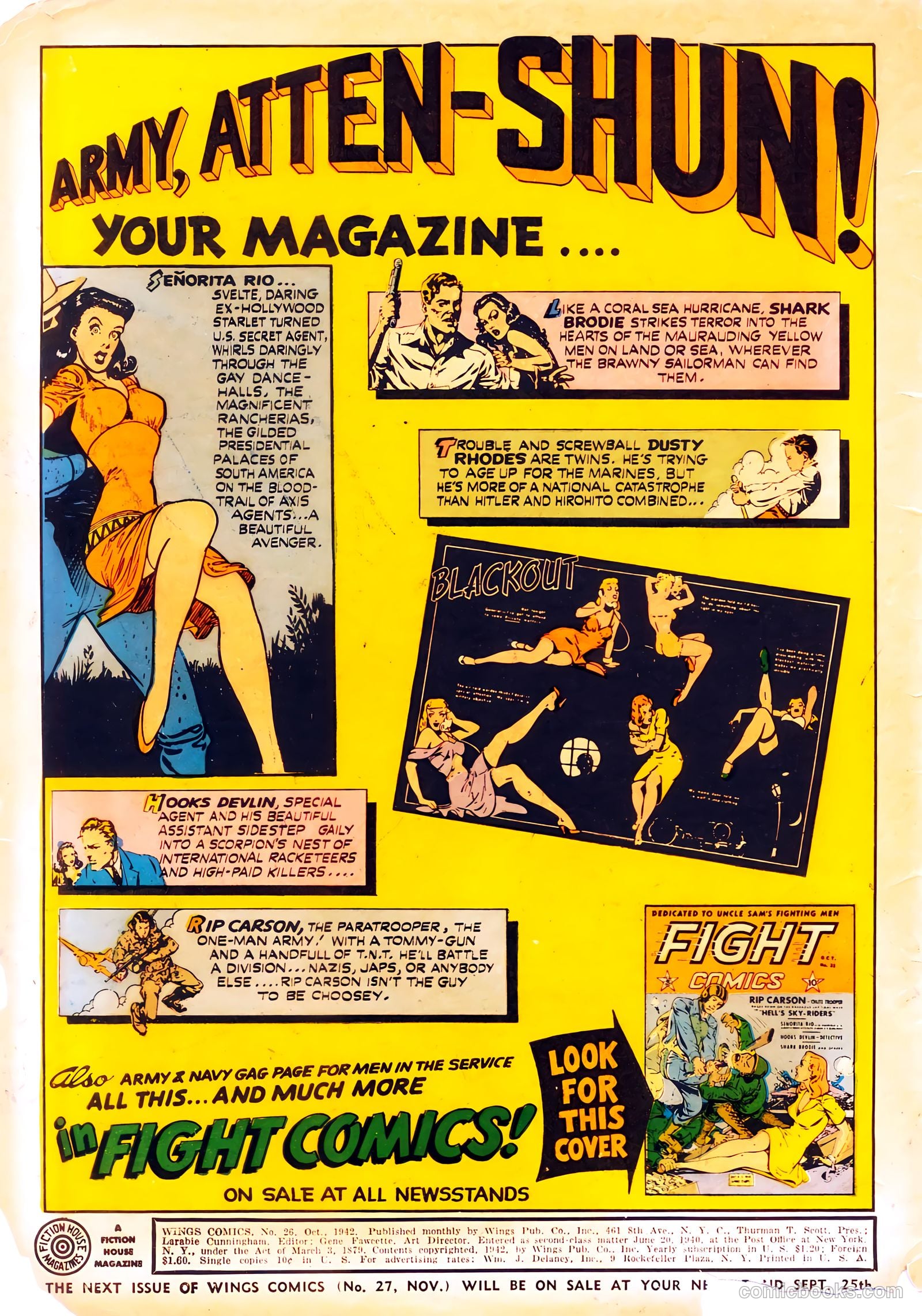 Wings Comics #26 — page 2 of 68