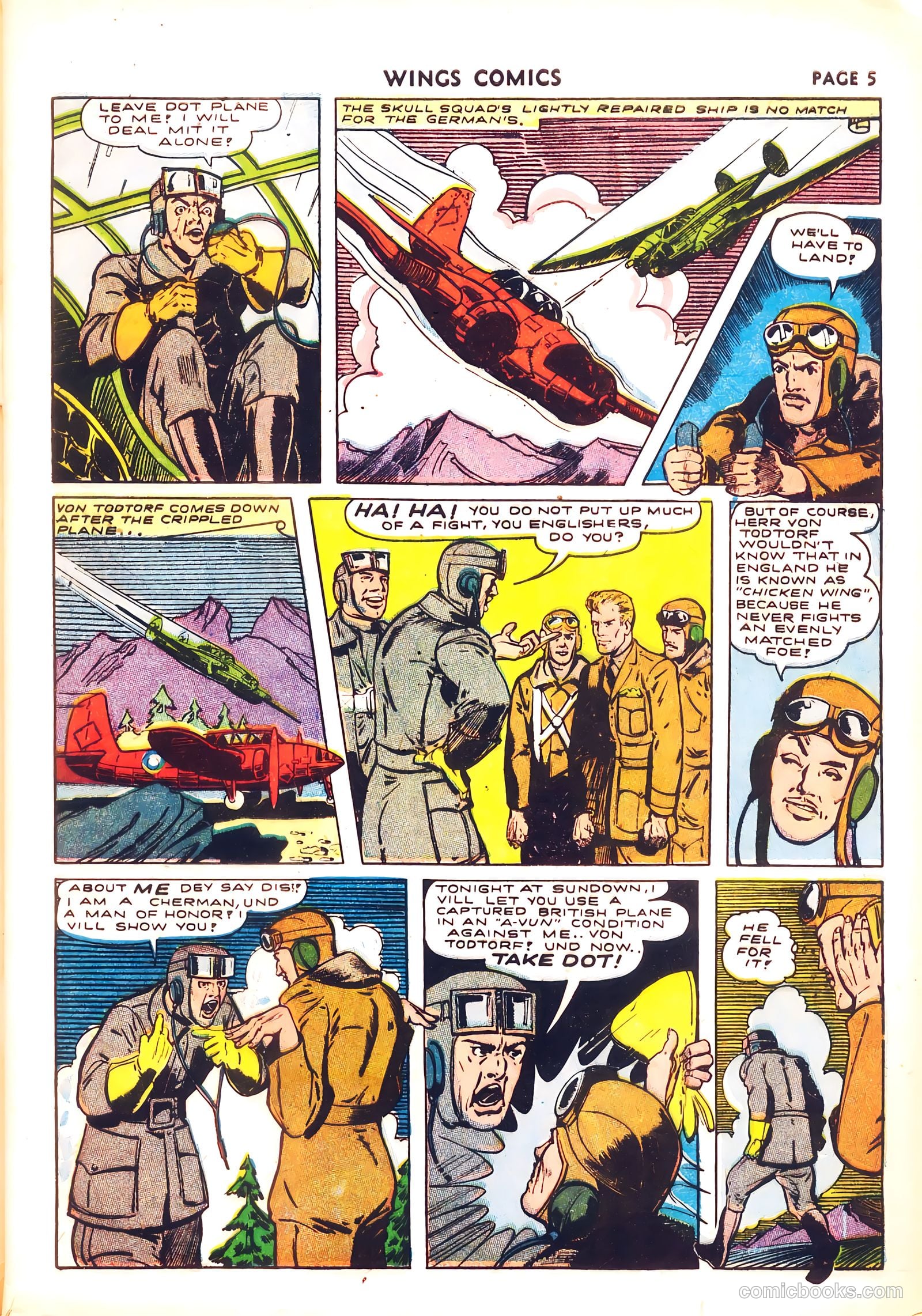 Wings Comics #26 — page 7 of 68