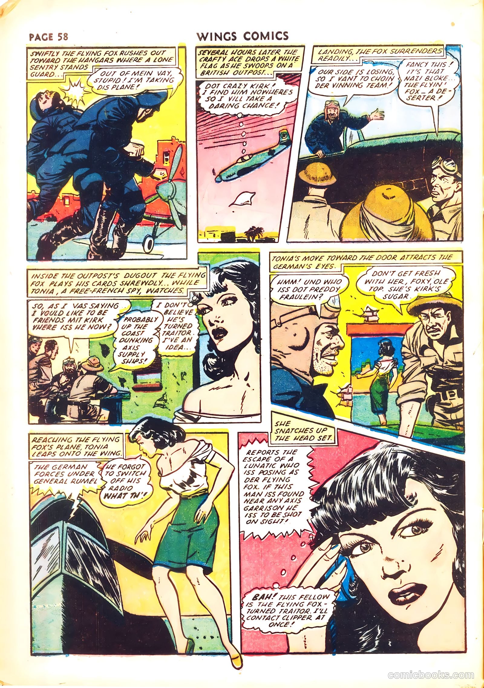 Wings Comics #26 — page 60 of 68