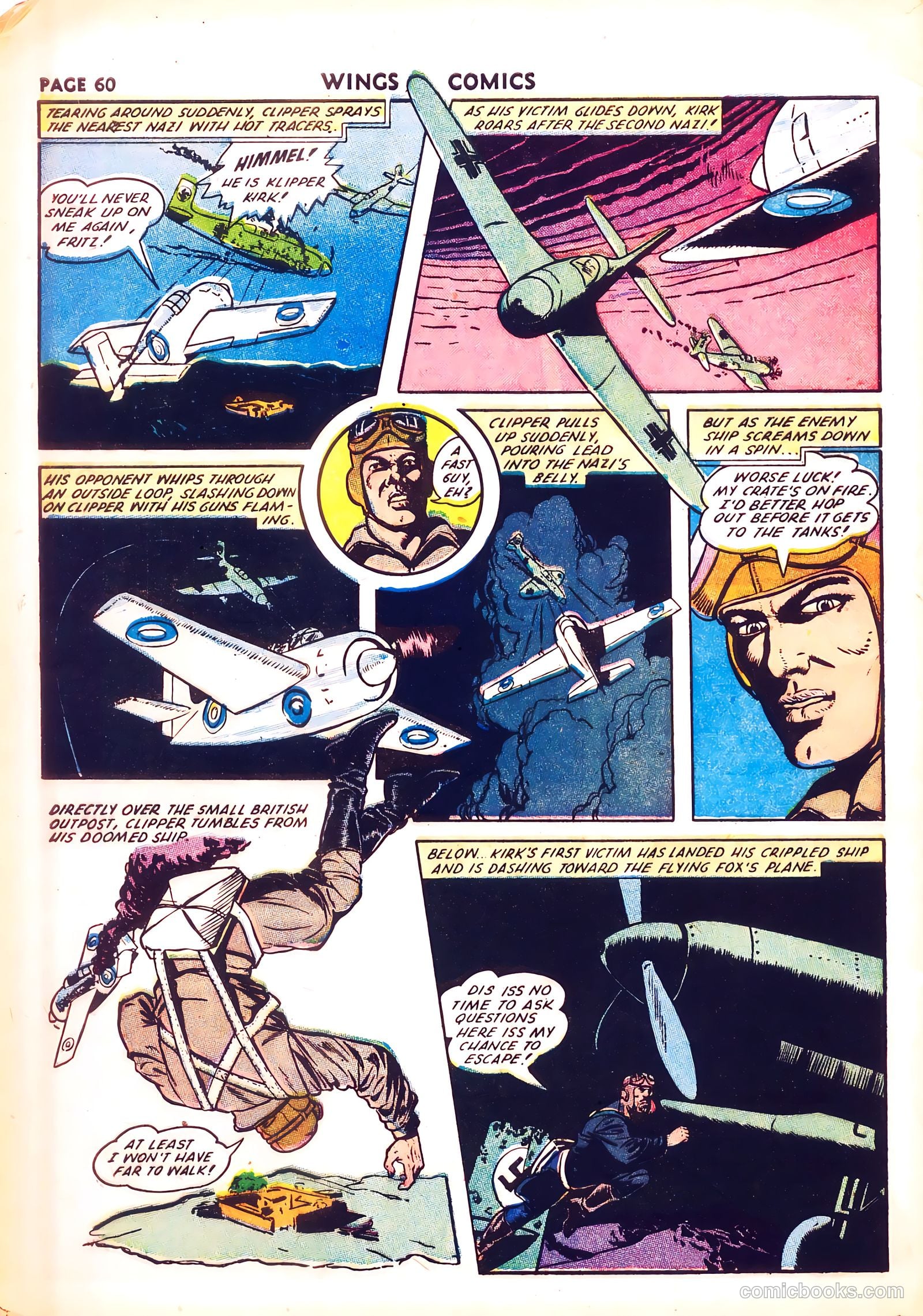 Wings Comics #26 — page 62 of 68