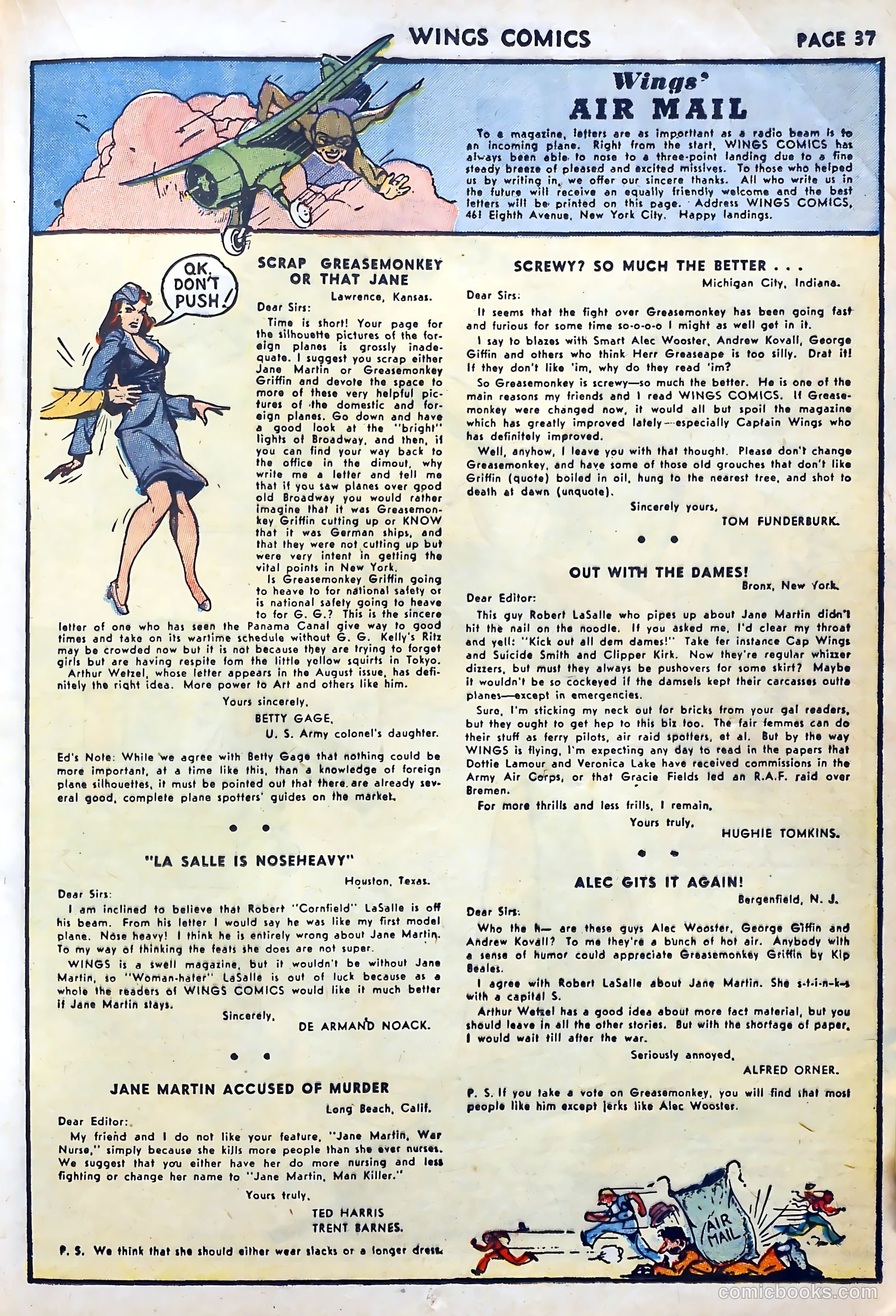 Wings Comics #27 — page 39 of 69