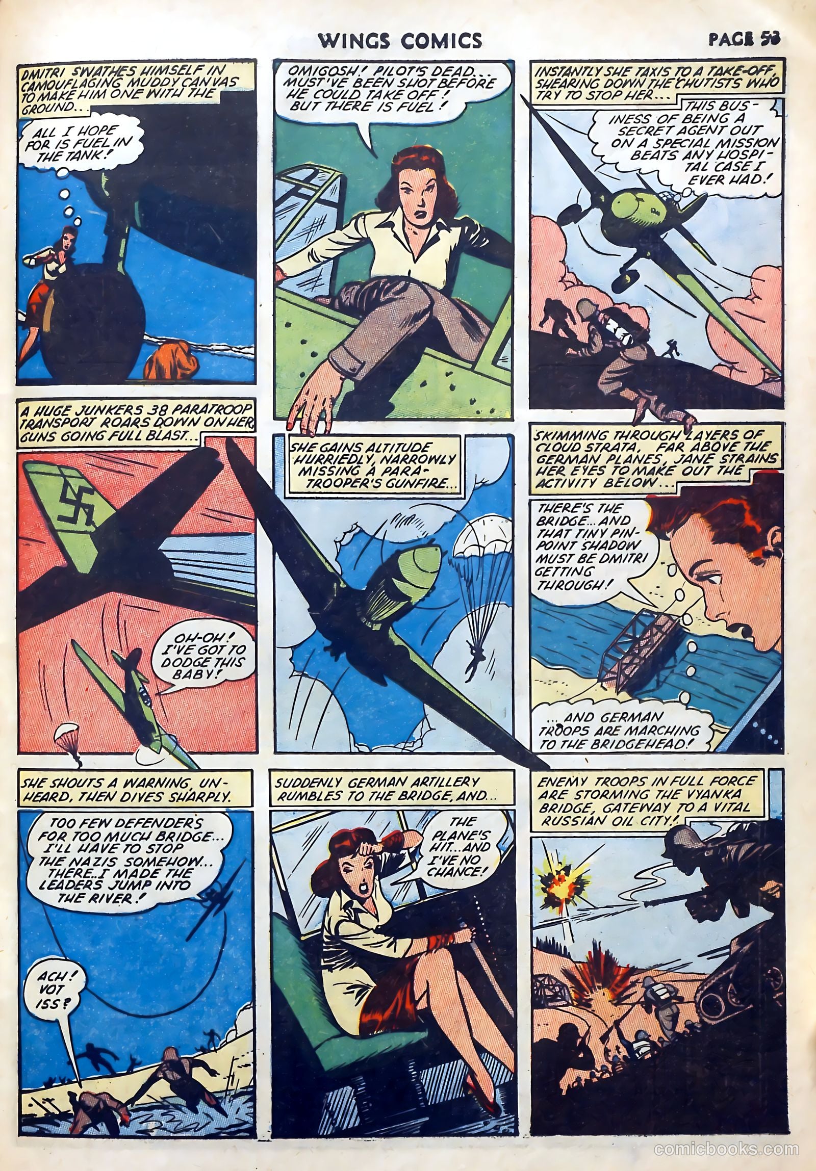Wings Comics #27 — page 55 of 69