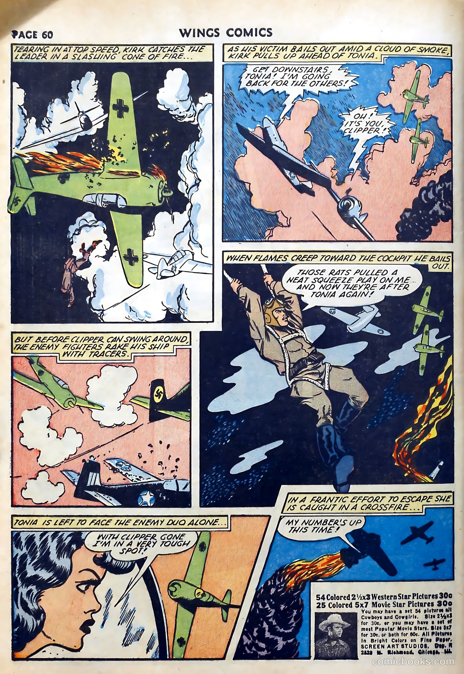 Wings Comics #27 — page 62 of 69