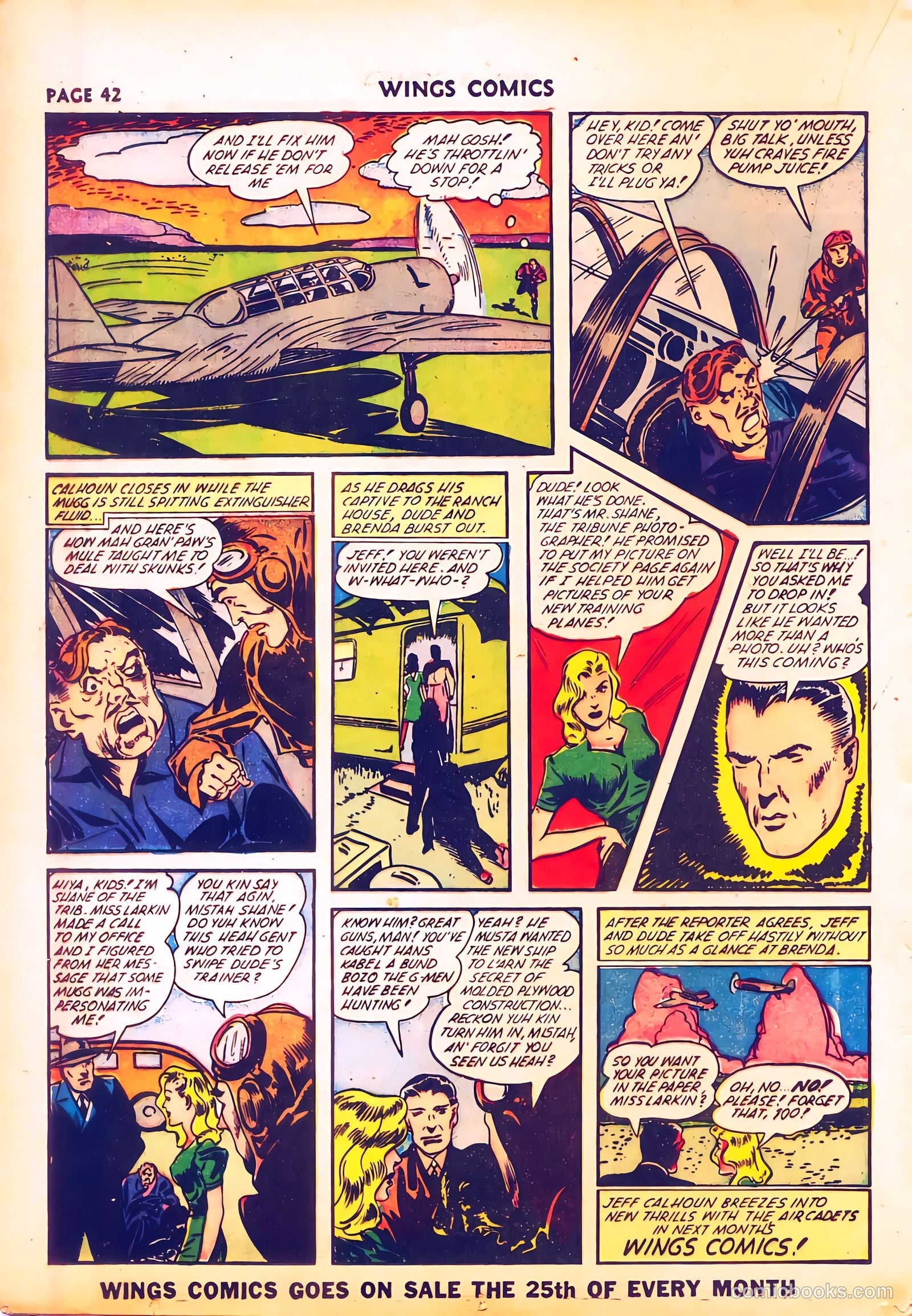 Wings Comics #28 — page 44 of 68