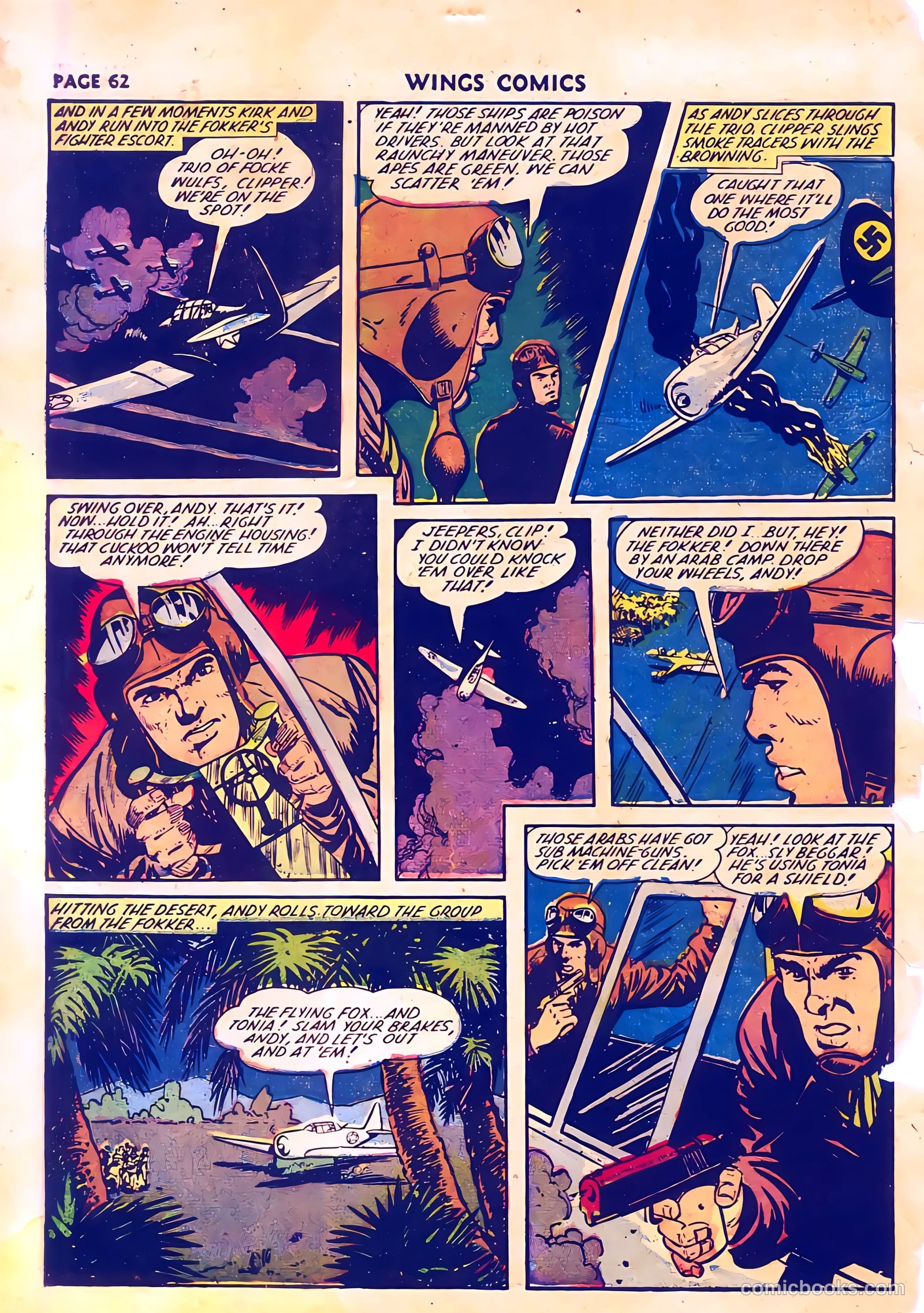 Wings Comics #28 — page 64 of 68