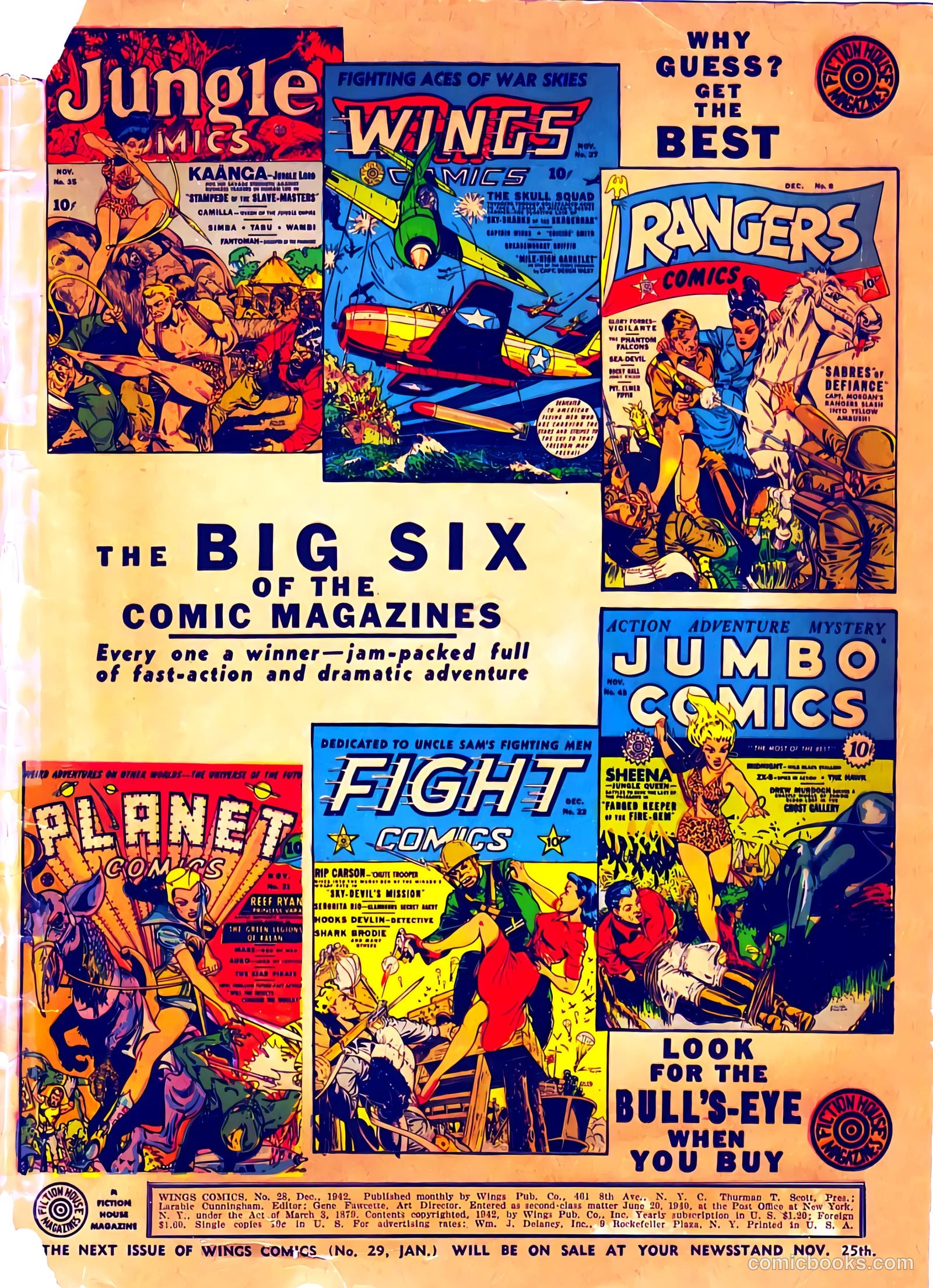 Wings Comics #28 — page 67 of 68
