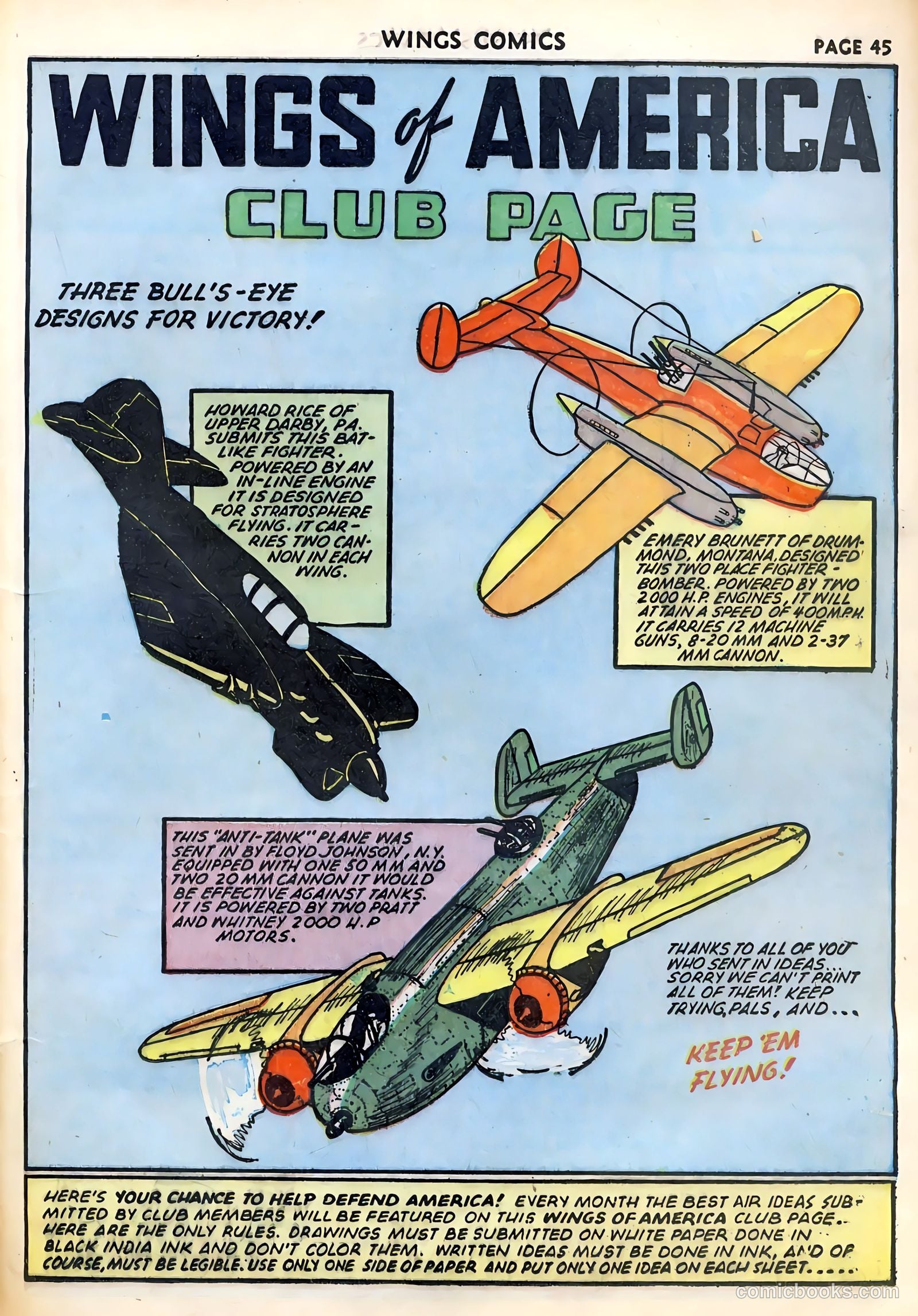 Wings Comics #29 — page 47 of 68