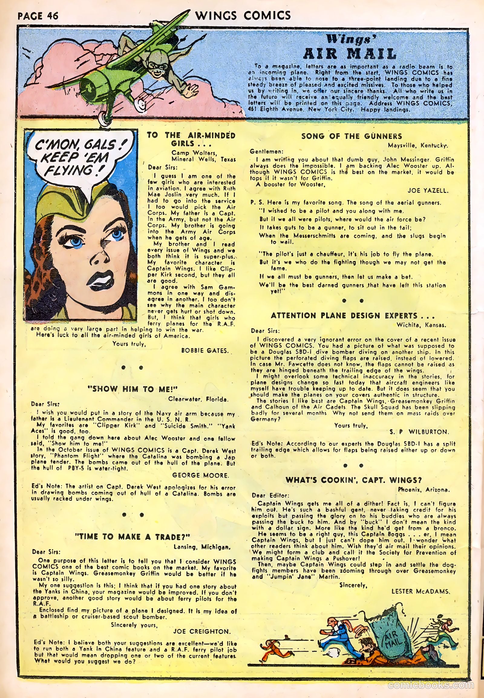 Wings Comics #29 — page 48 of 68