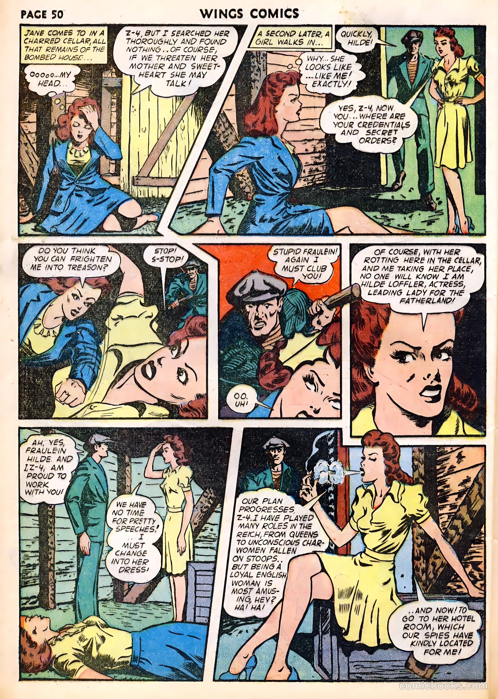 Wings Comics #29 — page 52 of 68