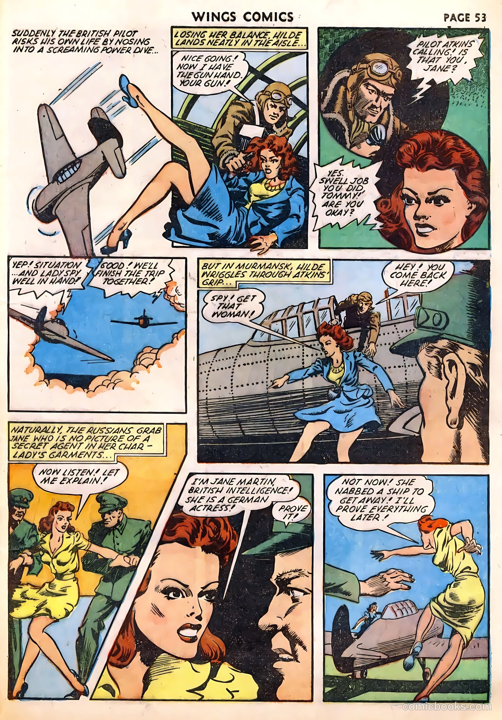 Wings Comics #29 — page 55 of 68