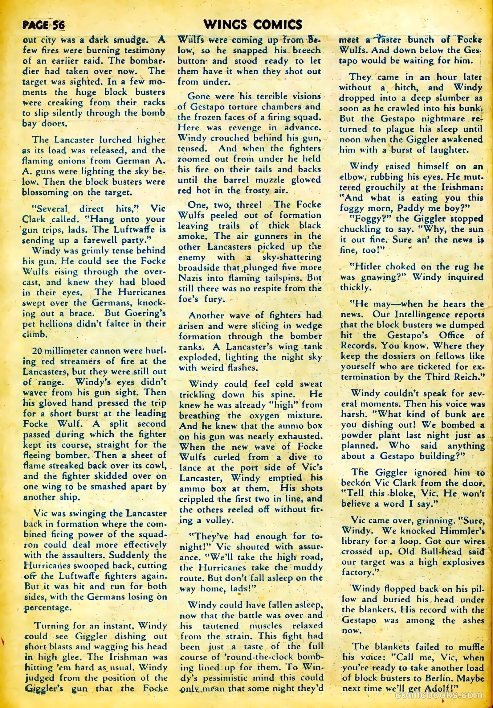 Wings Comics #29 — page 58 of 68