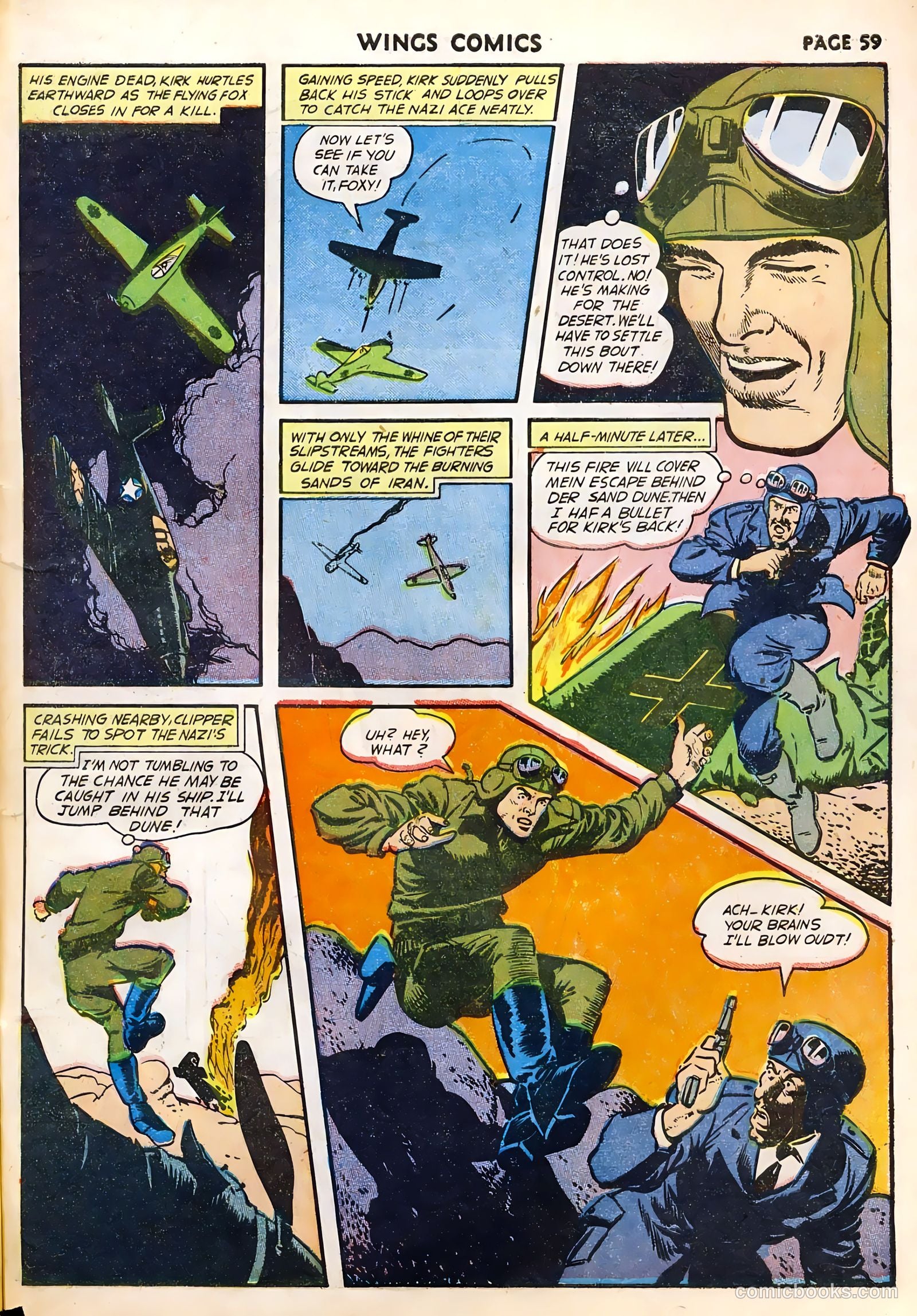 Wings Comics #29 — page 61 of 68