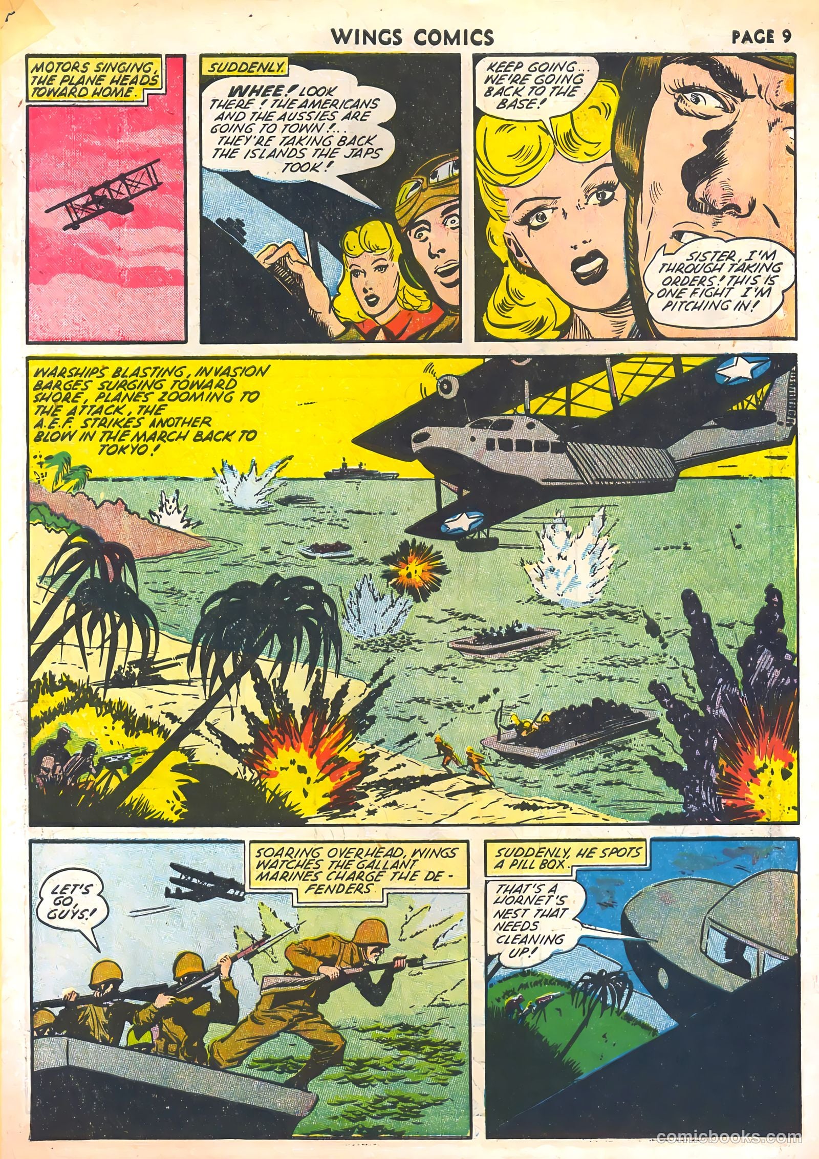Wings Comics #30 — page 11 of 68