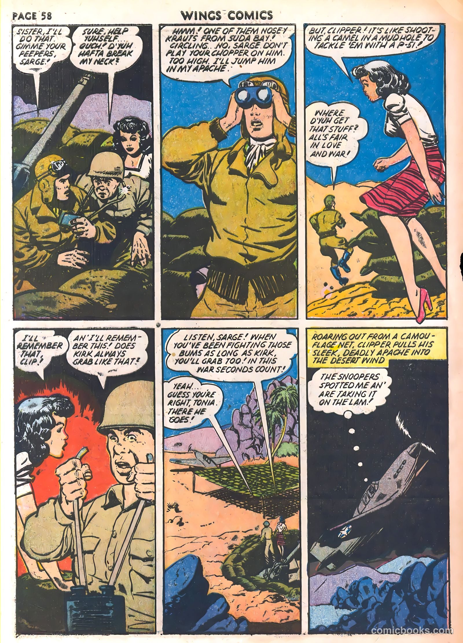 Wings Comics #30 — page 60 of 68