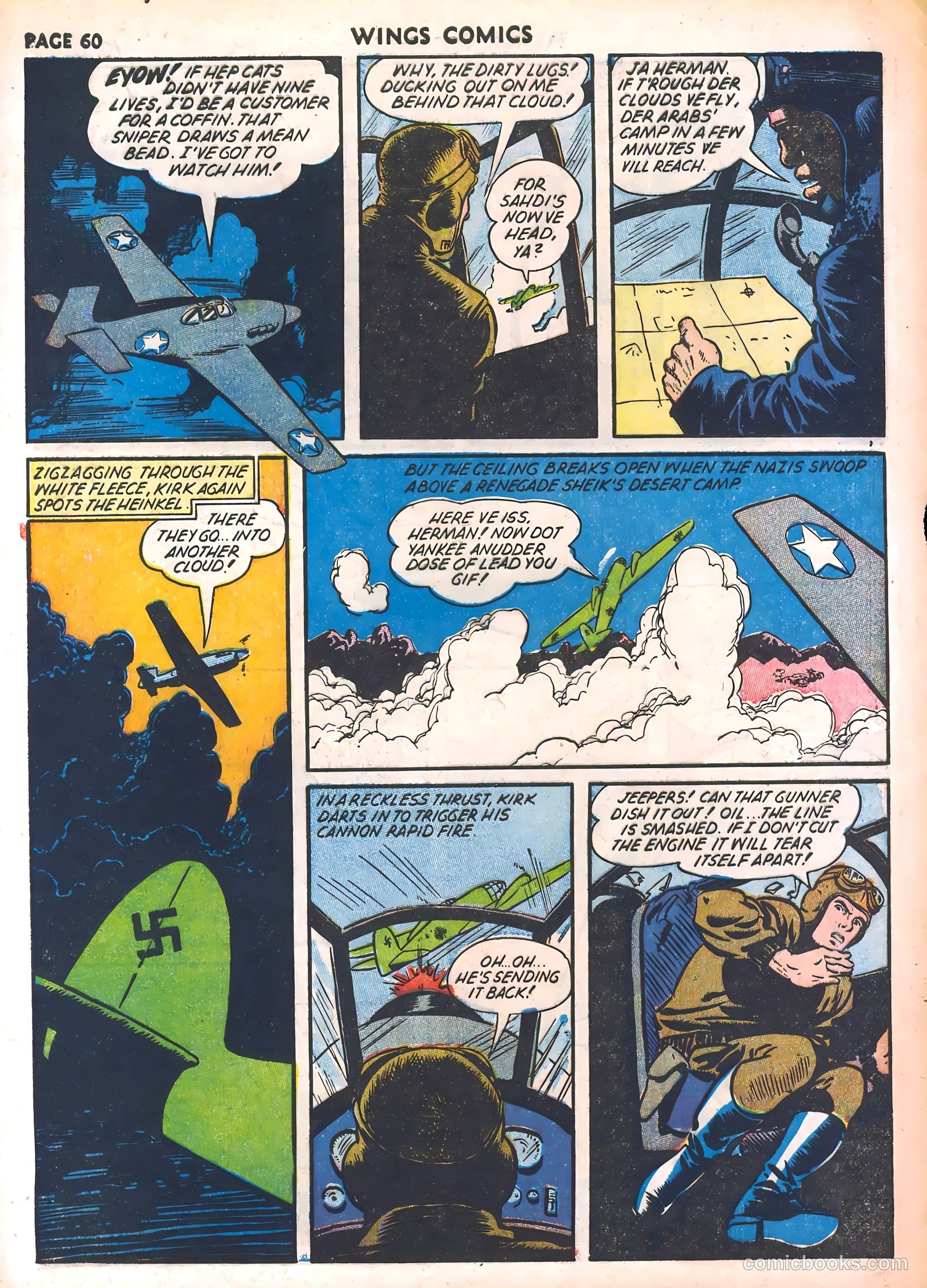 Wings Comics #30 — page 62 of 68