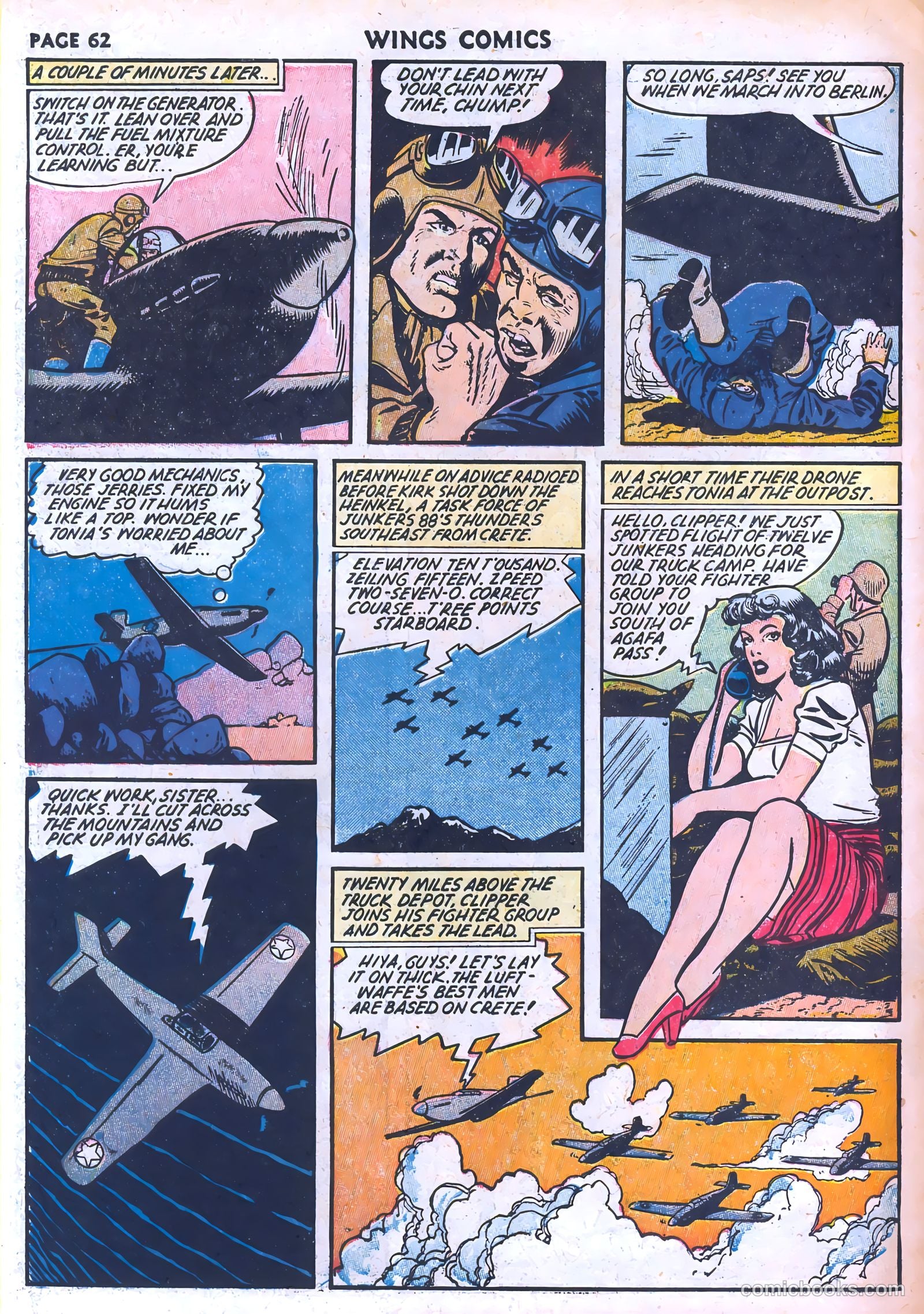 Wings Comics #30 — page 64 of 68