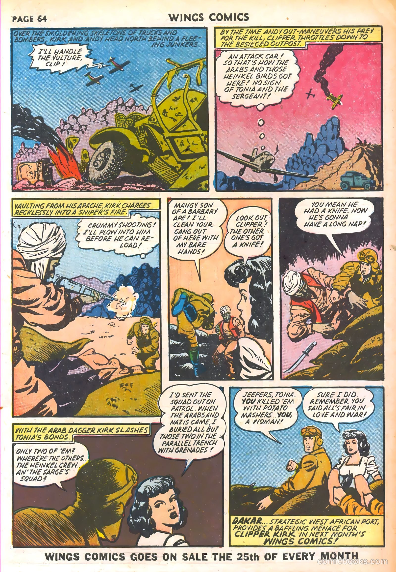 Wings Comics #30 — page 66 of 68
