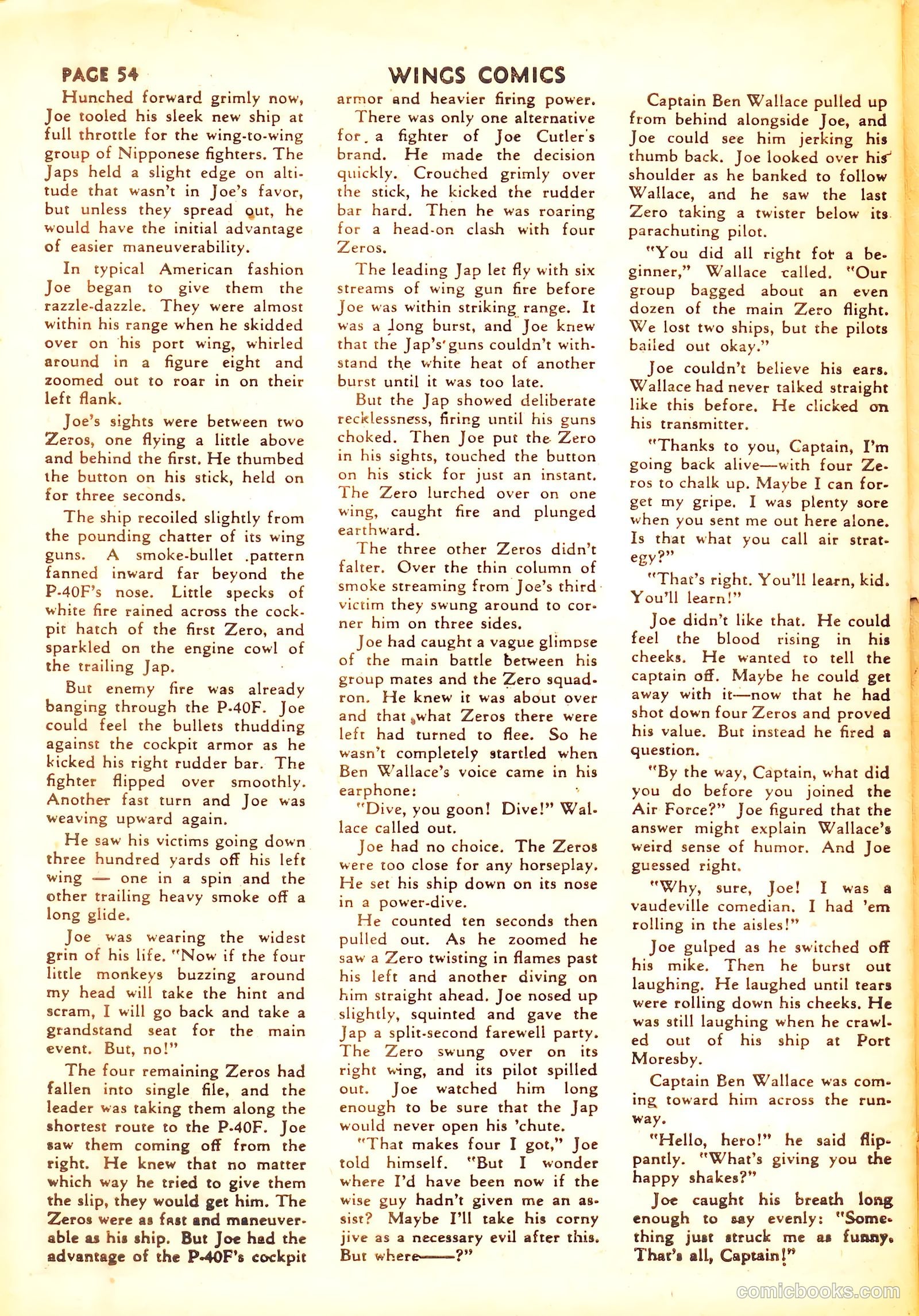 Wings Comics #31 — page 55 of 67