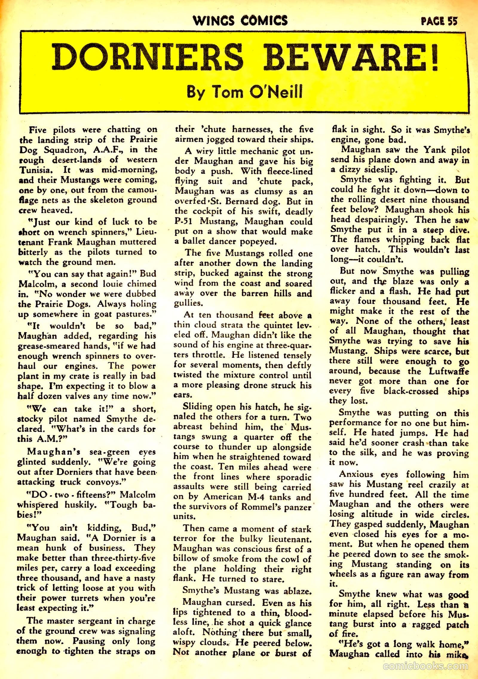 Wings Comics #32 — page 57 of 68